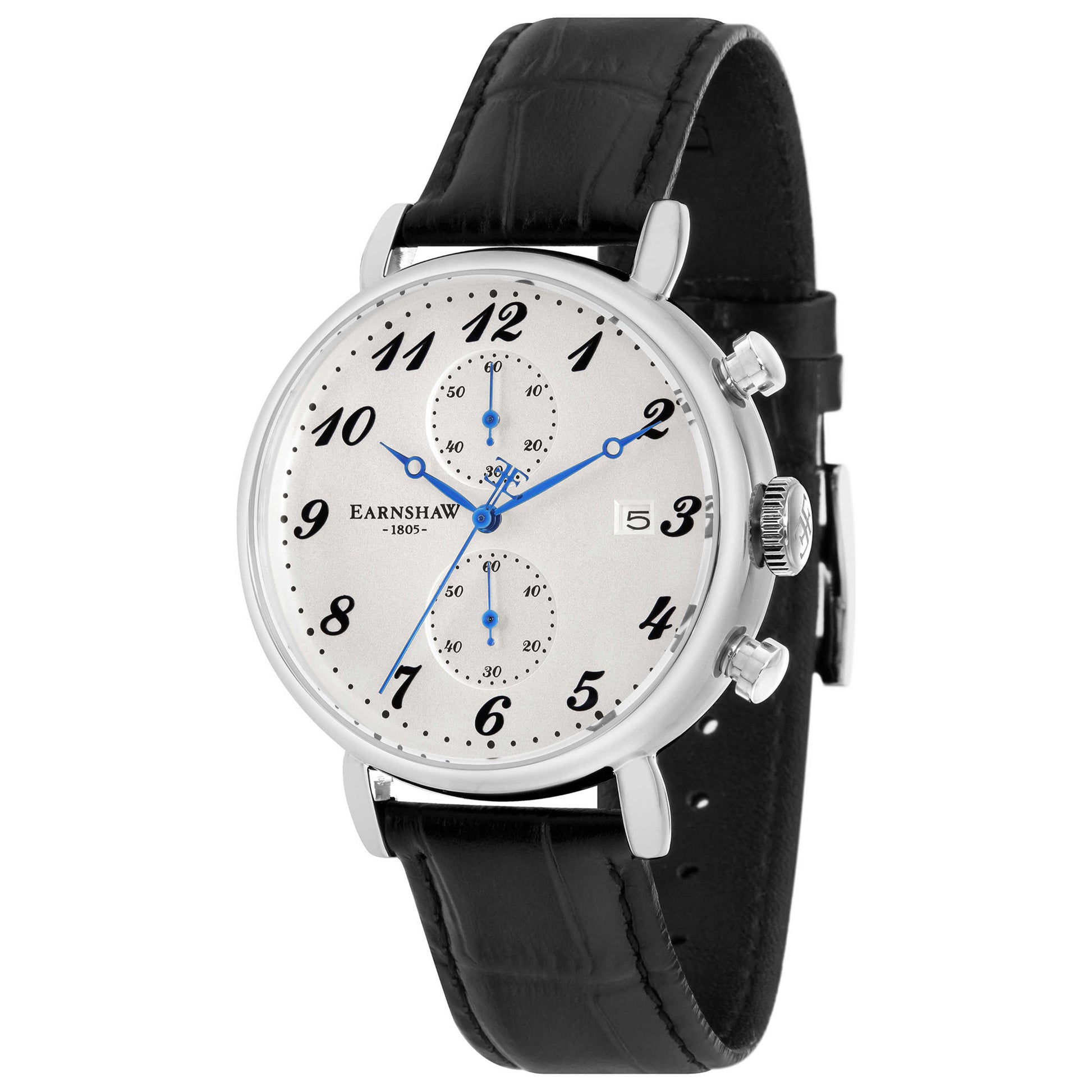 Front view of Thomas Earnshaw Grand Legacy Men's Quartz Watch ES-8089-02