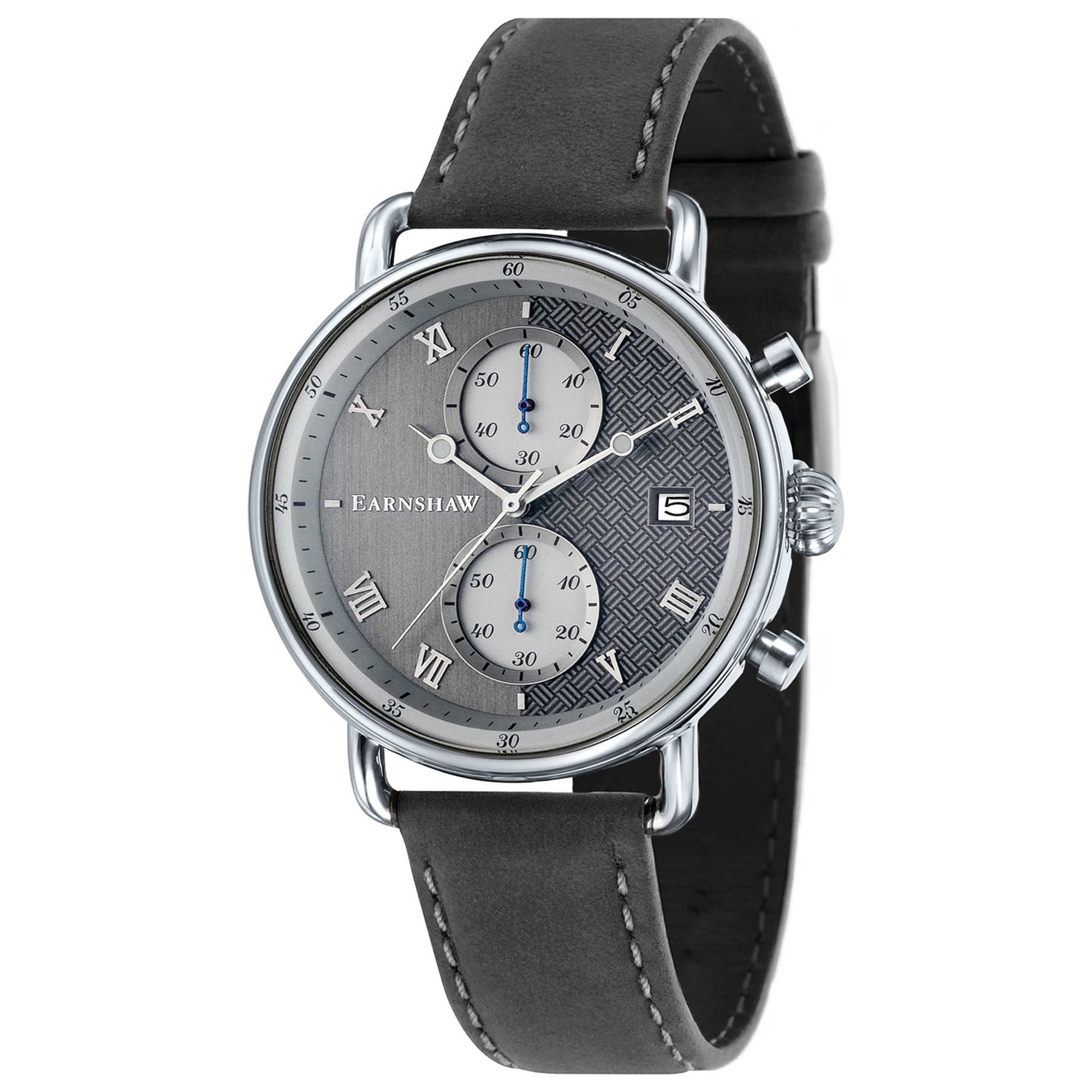 Front view of Thomas Earnshaw Investigator Men's Quartz Watch ES-8090-02