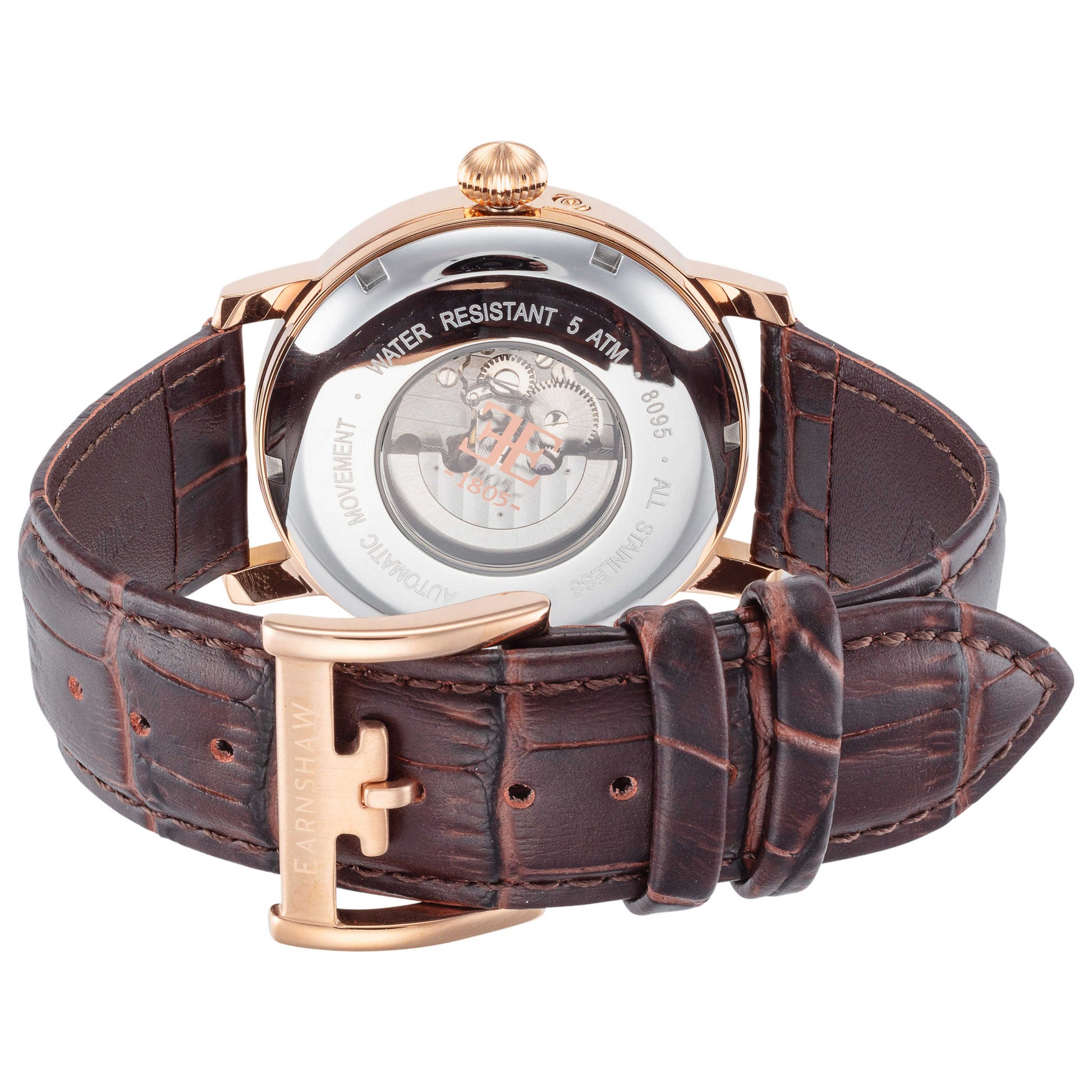 Back view of Thomas Earnshaw Westminster Men's Automatic Watch ES-8095-03