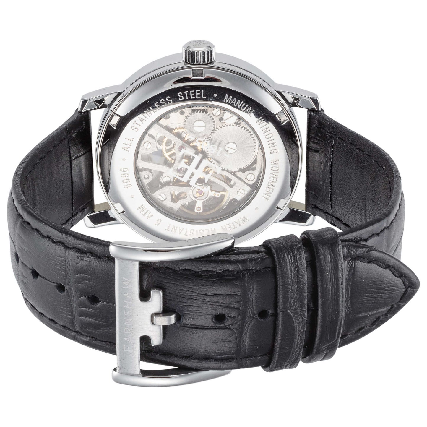 Back view of Thomas Earnshaw Westminster Men's Manual-Wind Watch ES-8096-01