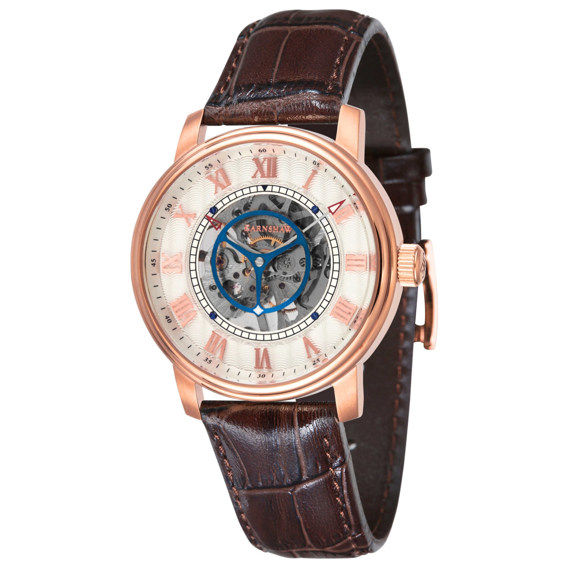 Front view of Thomas Earnshaw Westminster Men's Manual-Wind Watch ES-8096-03