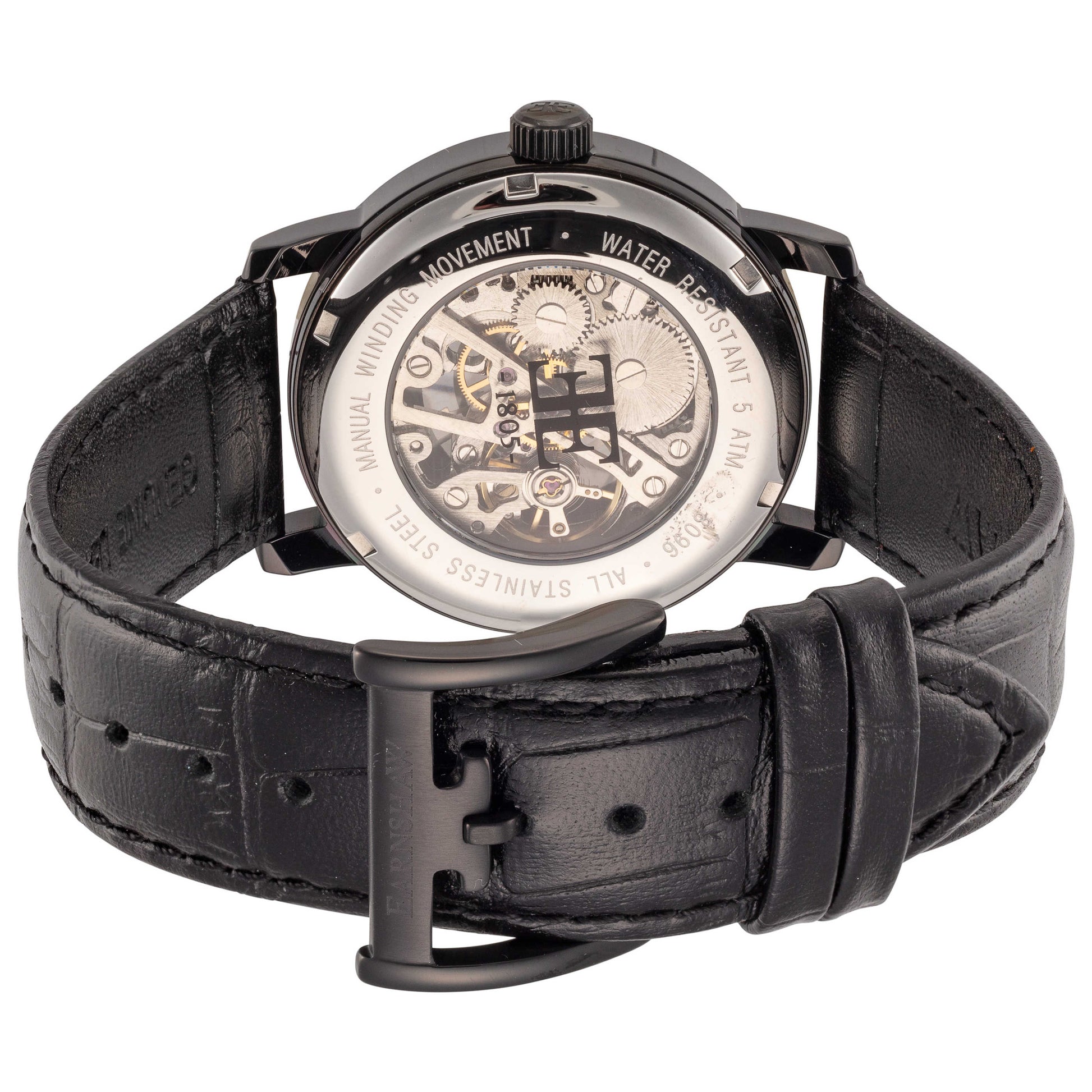 Back view of Thomas Earnshaw Westminster Men's Manual-Wind Watch ES-8096-04