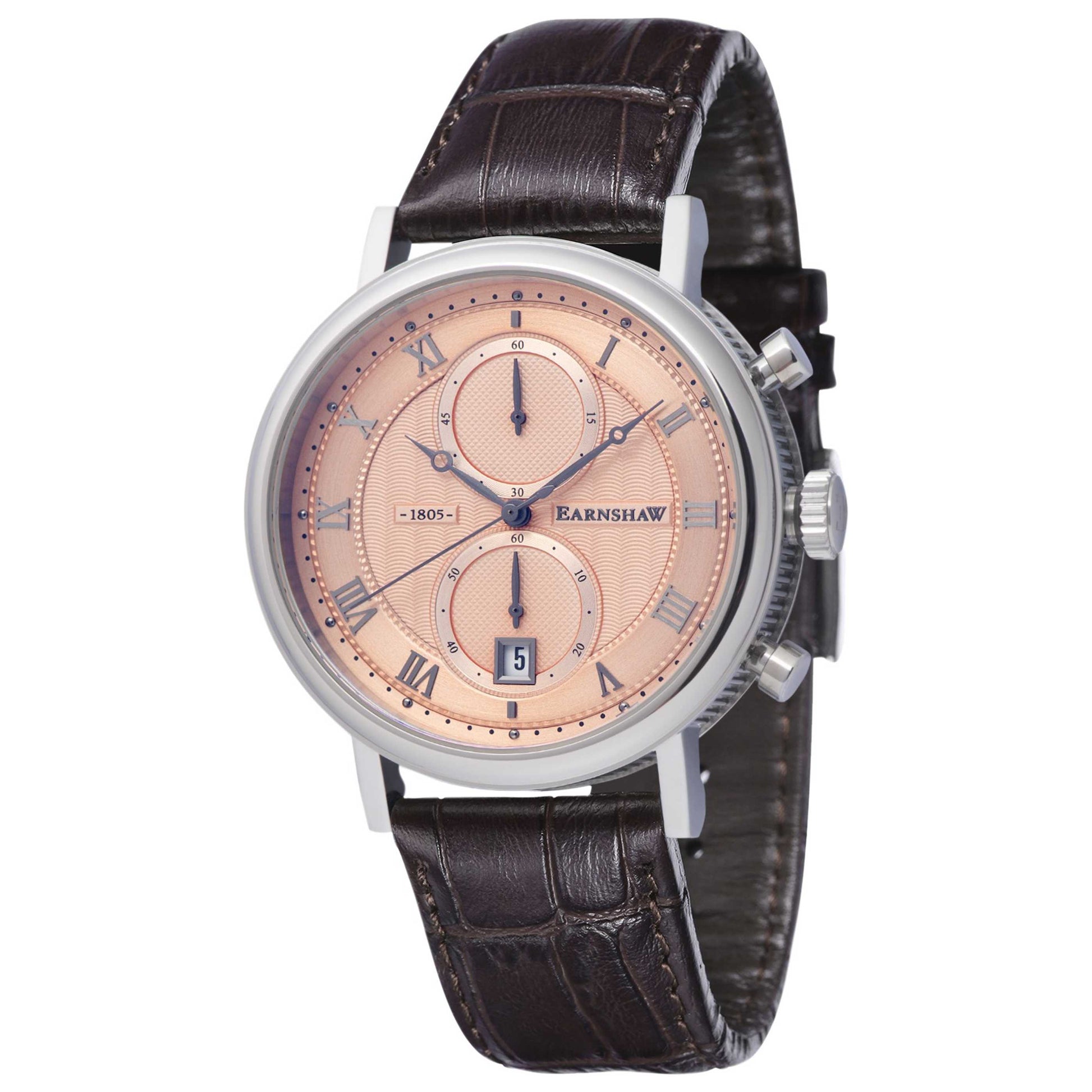 Front view of Thomas Earnshaw Beaufort Men's Quartz Watch ES-8100-03