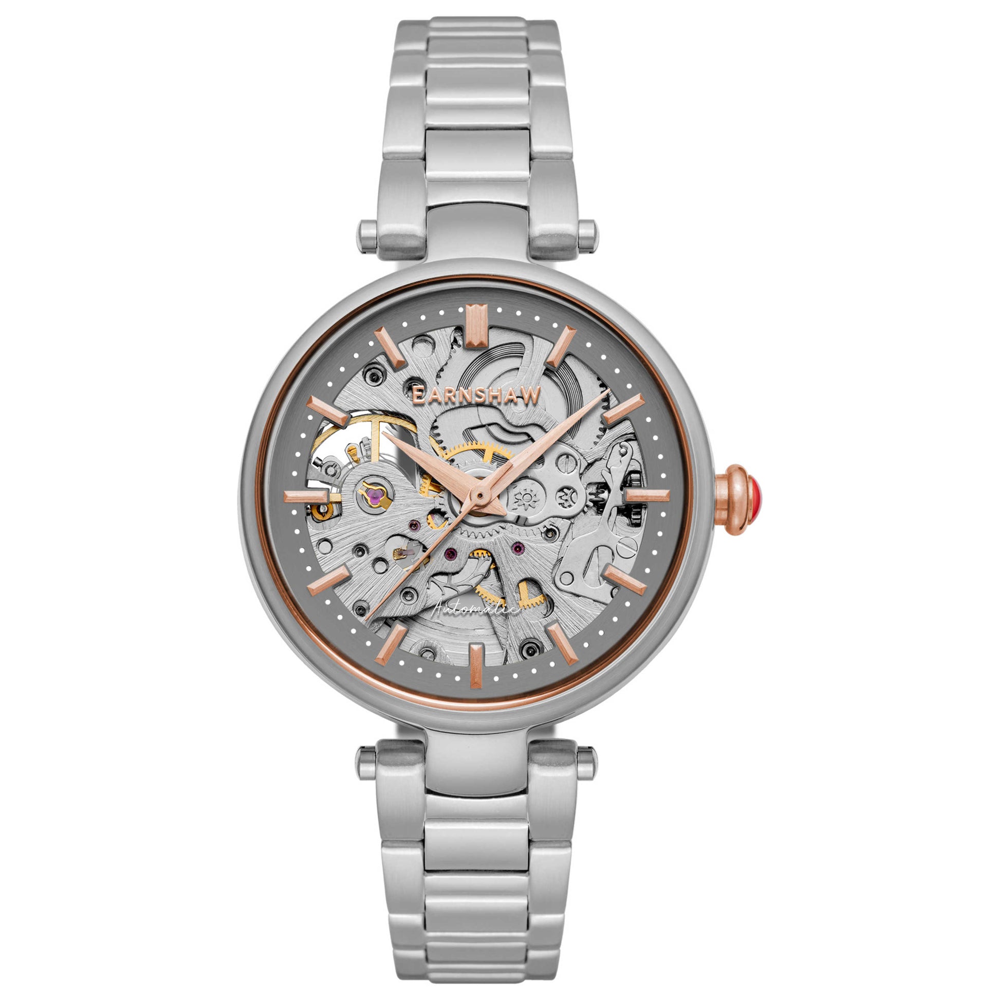 Front view of Thomas Earnshaw Charlotte Women's Automatic Watch ES-8160-33