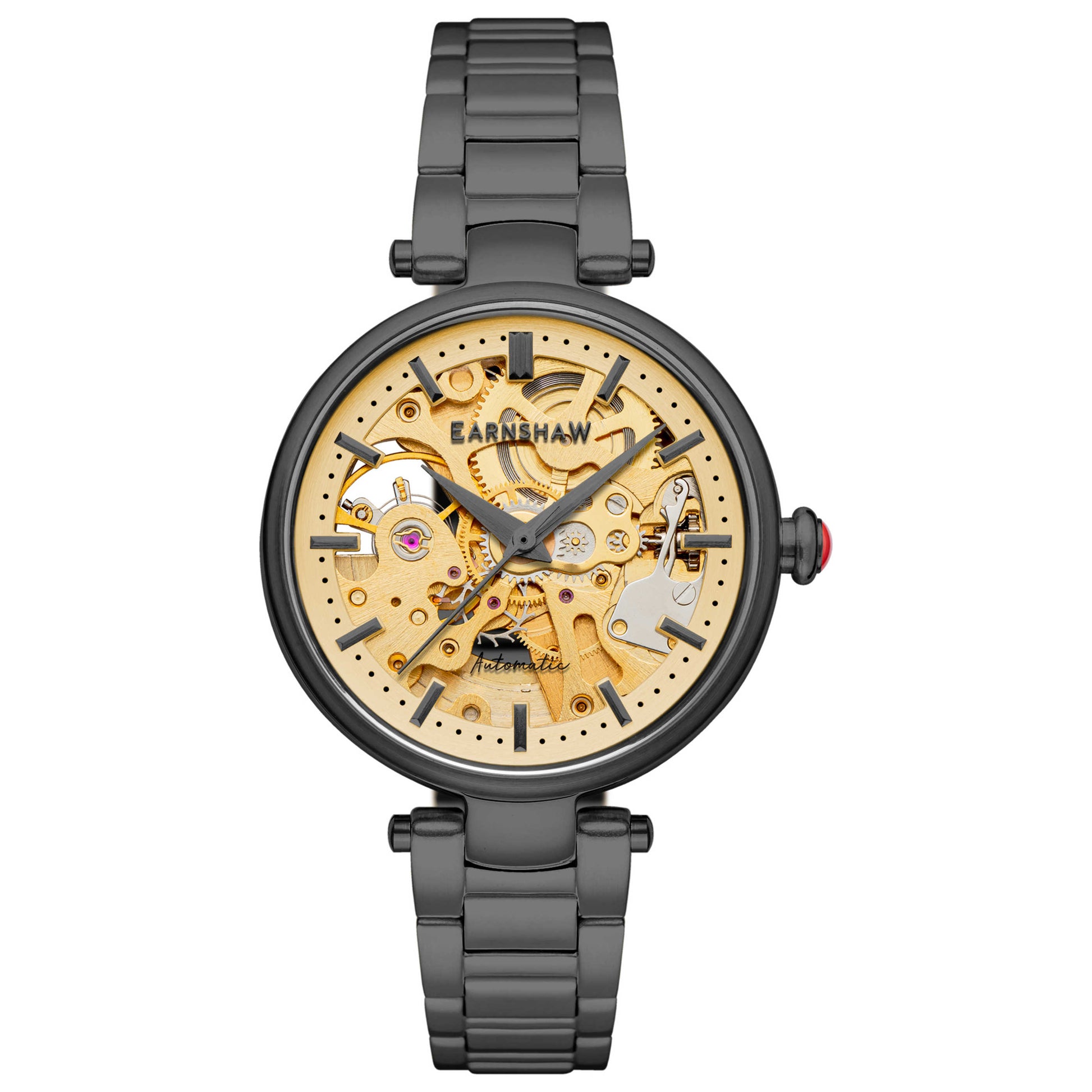 Front view of Thomas Earnshaw Charlotte Women's Automatic Watch ES-8160-55