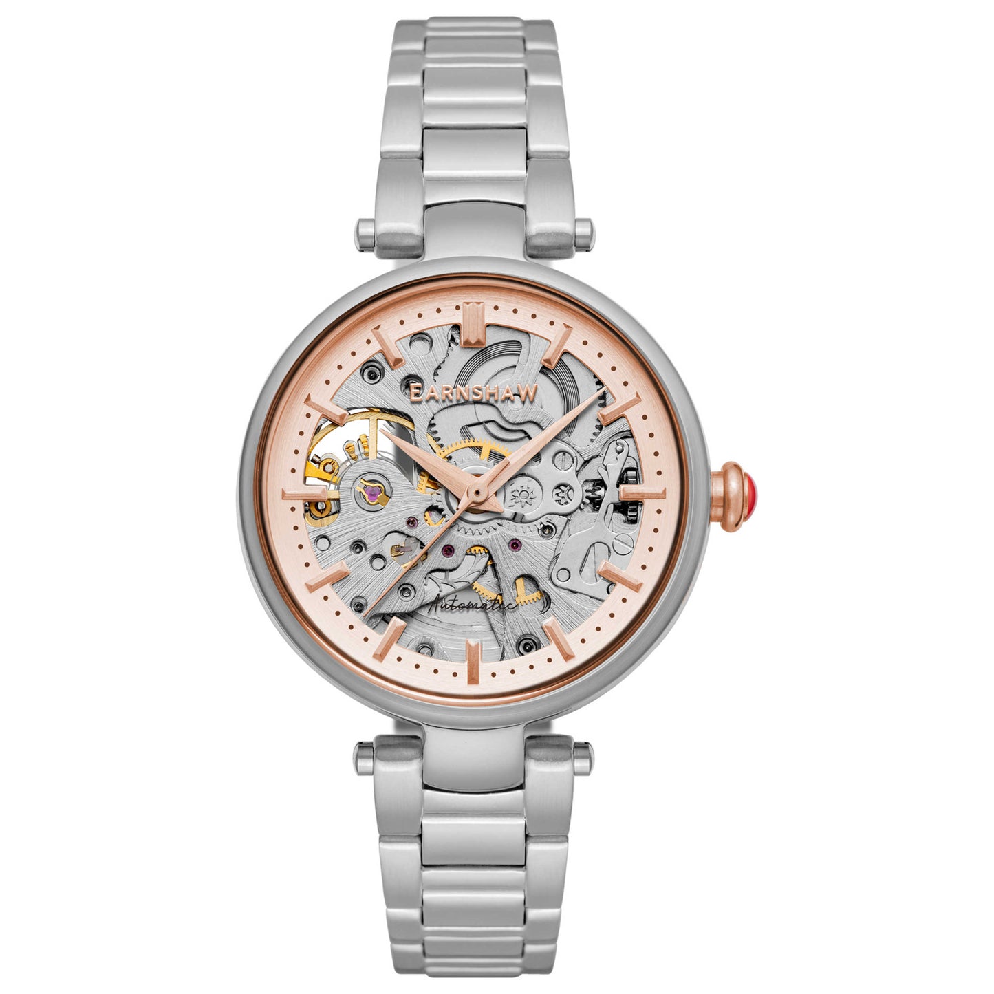 Front view of Thomas Earnshaw Charlotte Women's Automatic Watch ES-8160-66