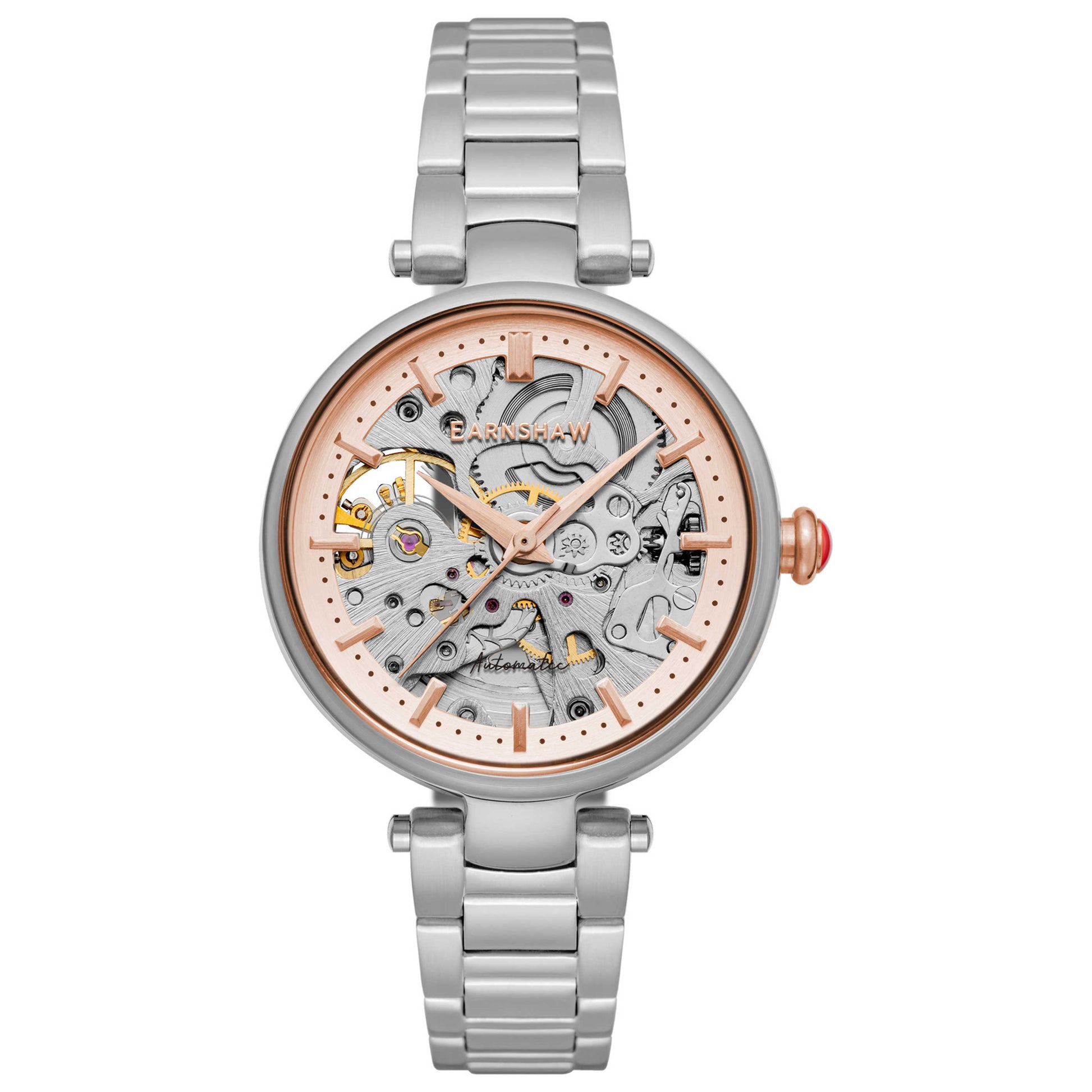Front view of Thomas Earnshaw Charlotte Women's Automatic Watch ES-8160-66