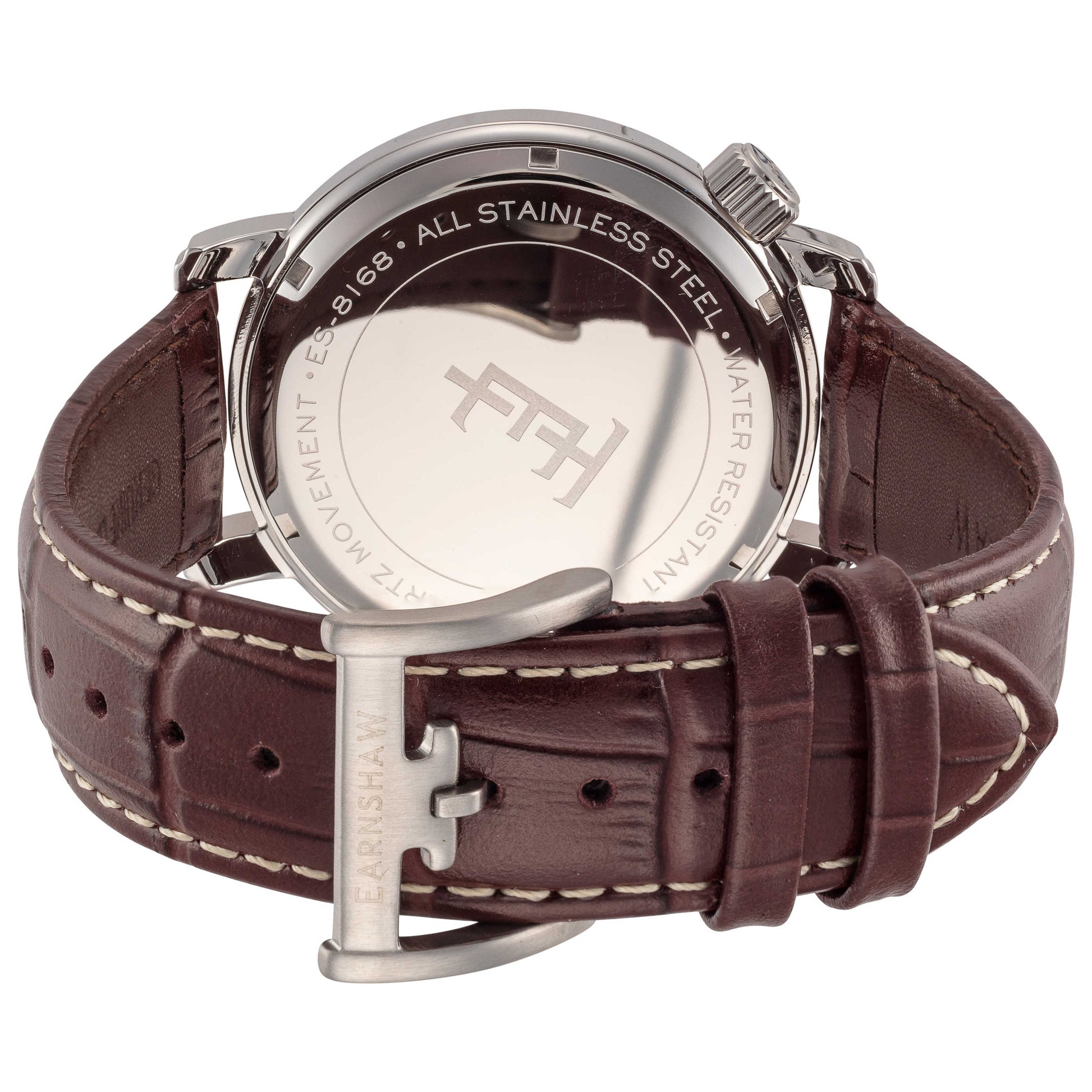 Back view of Thomas Earnshaw Longcase Inman Men's Quartz Watch ES-8168-03