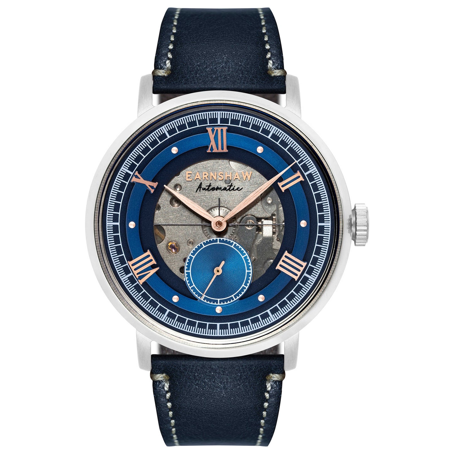 Front view of Thomas Earnshaw Cornwall Men's Automatic Watch ES-8170-02