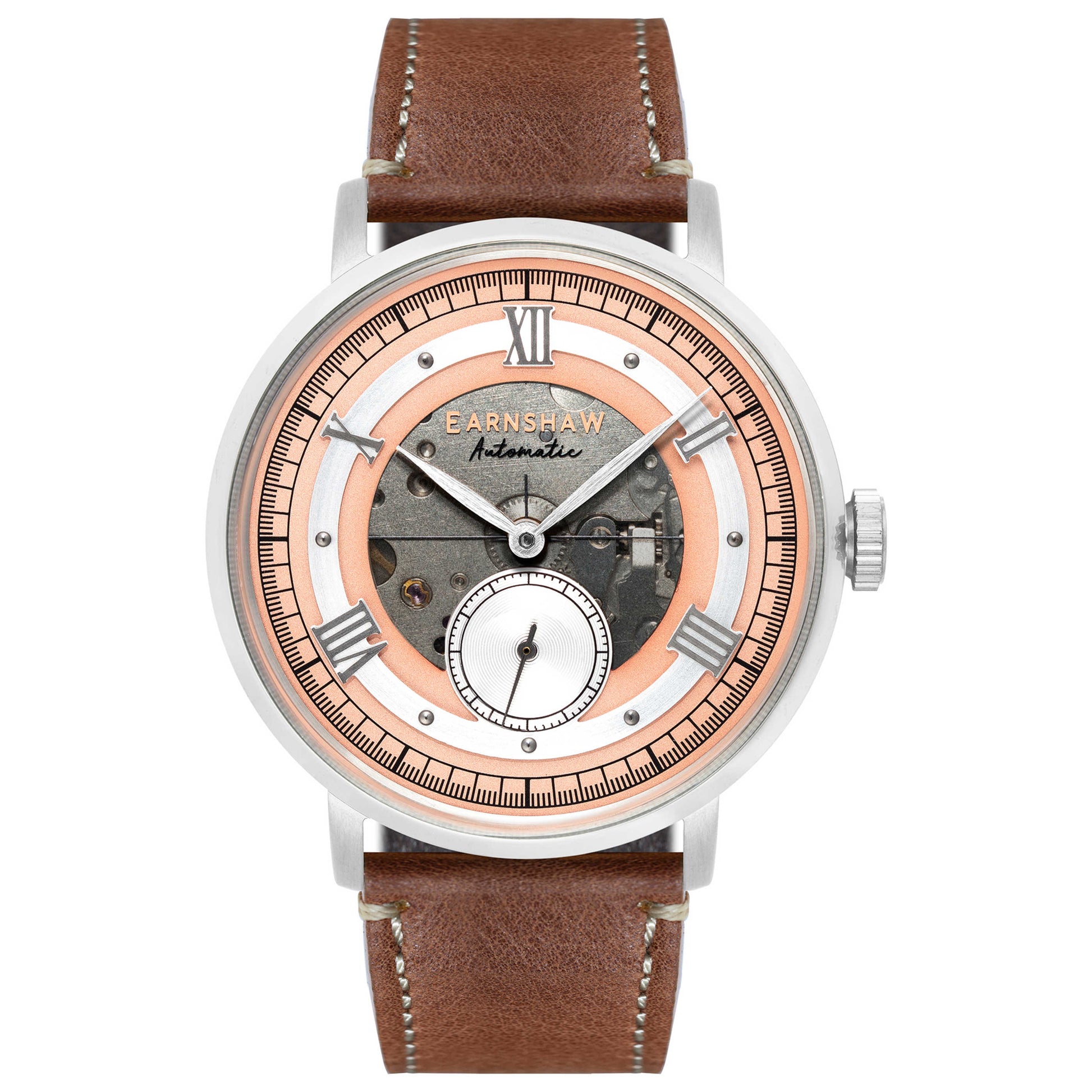 Front view of Thomas Earnshaw Cornwall Men's Automatic Watch ES-8170-04