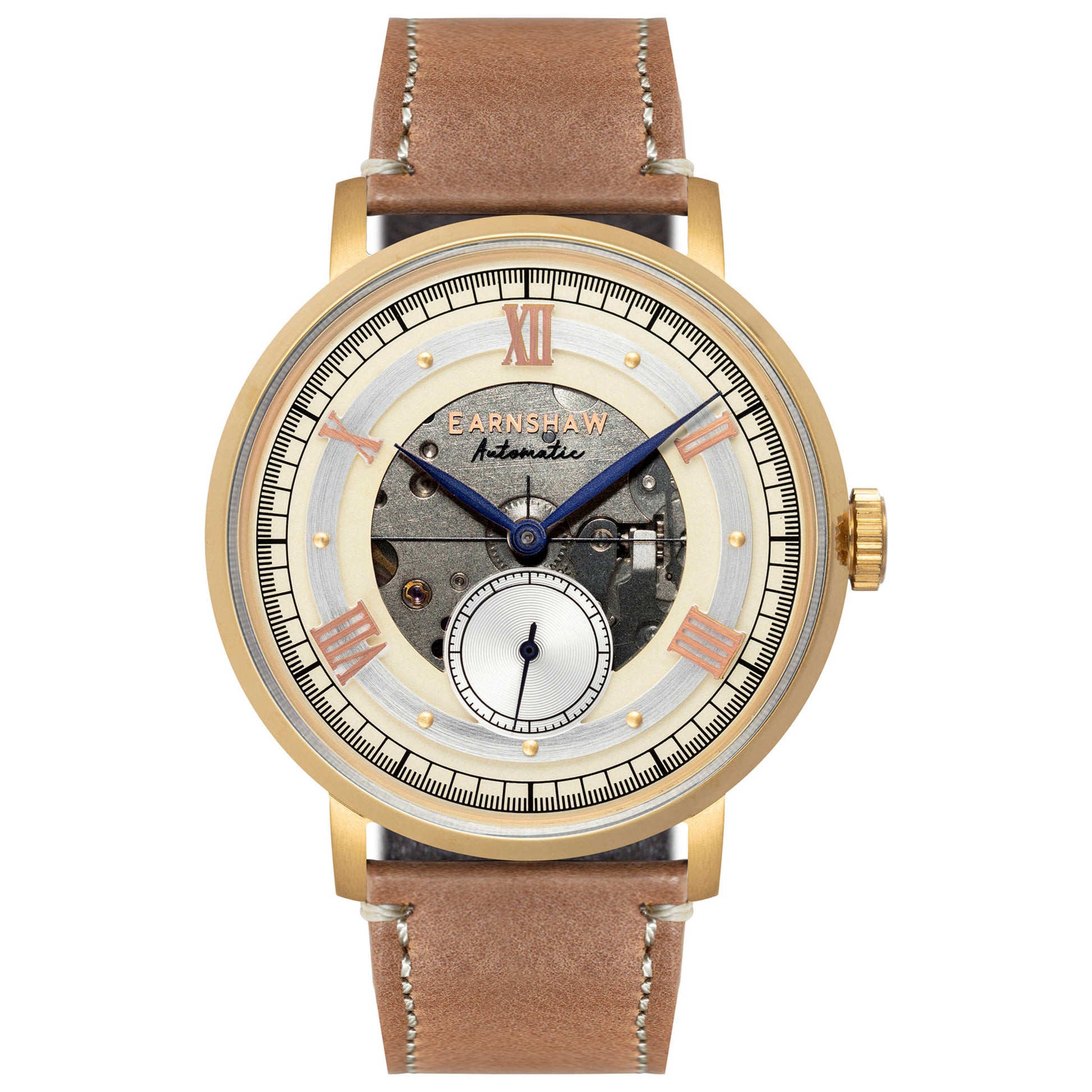 Front view of Thomas Earnshaw Cornwall Men's Automatic Watch ES-8170-05