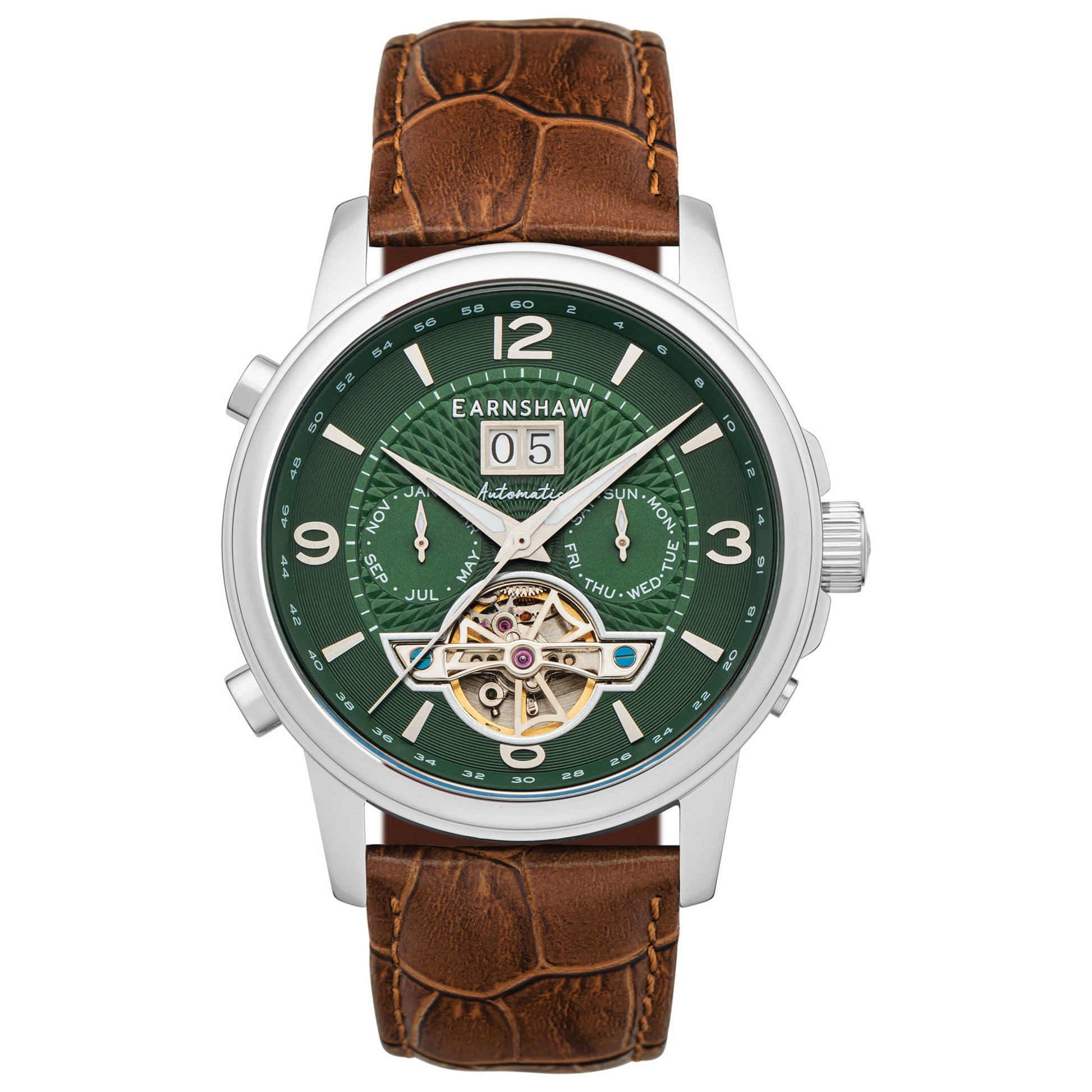 Front view of Thomas Earnshaw Marylebone Men's Automatic Watch ES-8177-02