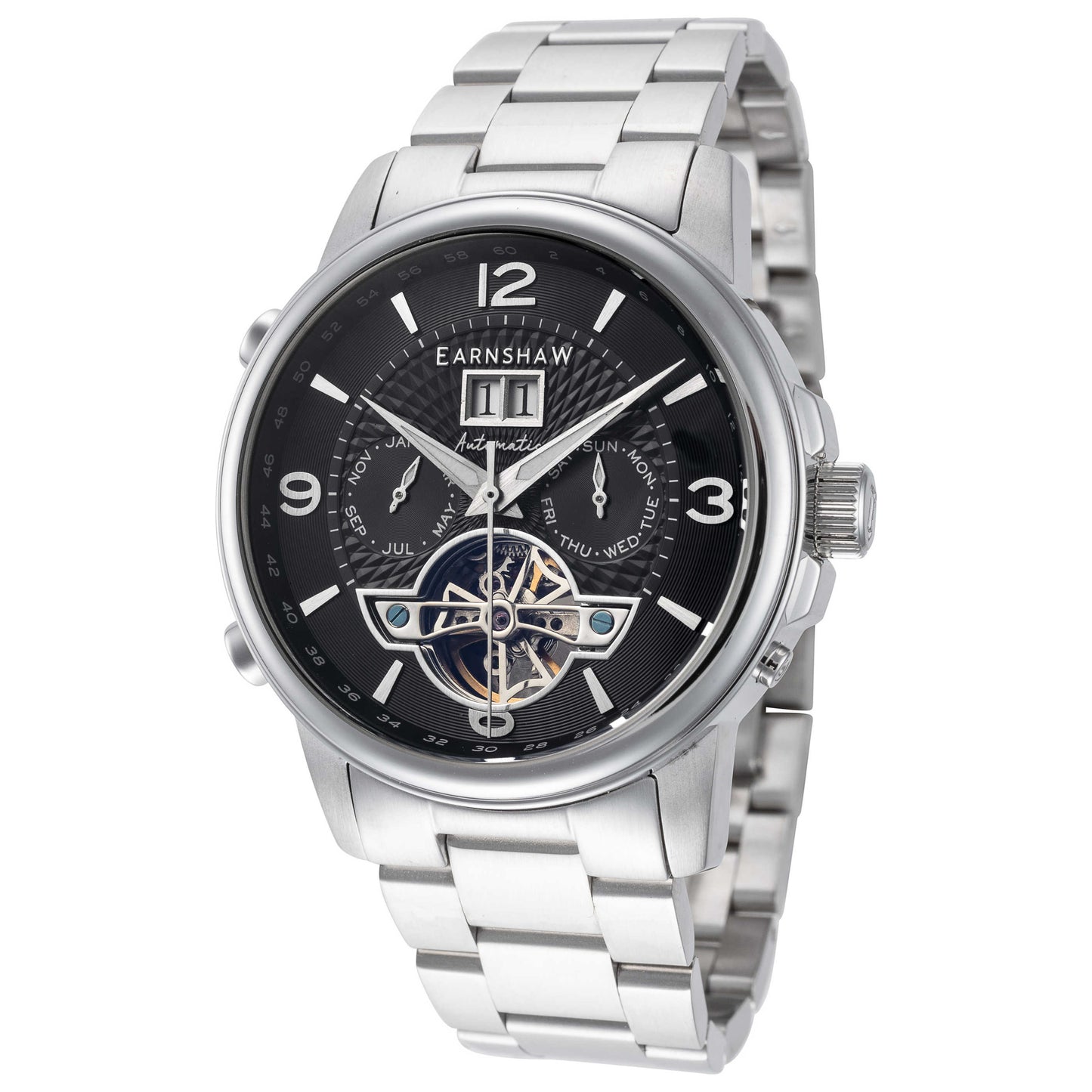 Front view of Thomas Earnshaw Marylebone Men's Automatic Watch ES-8177-11