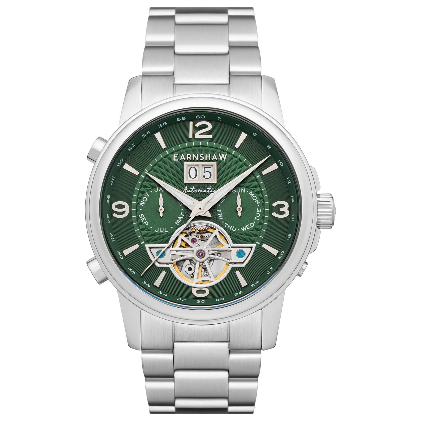 Front view of Thomas Earnshaw Marylebone Men's Automatic Watch ES-8177-33