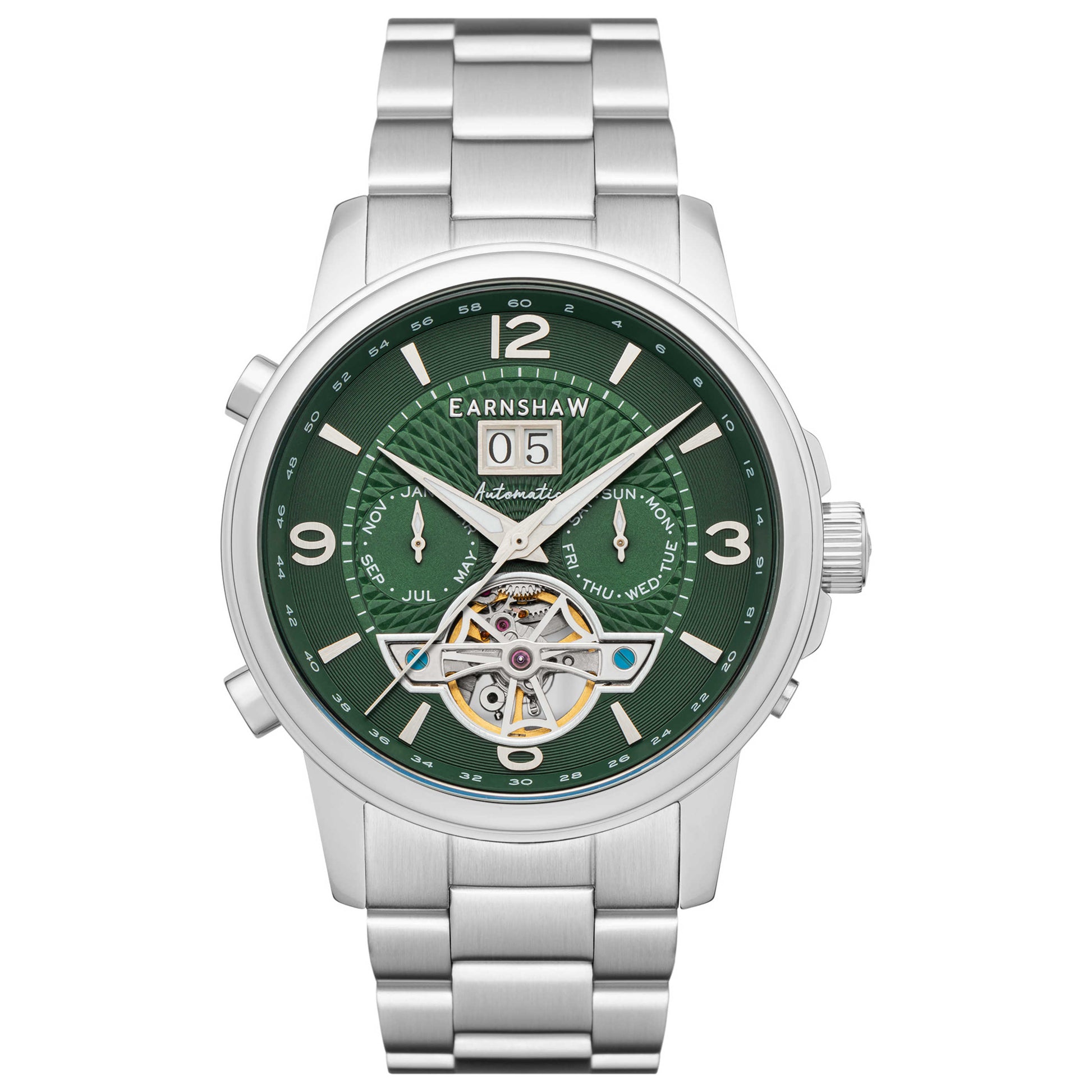 Front view of Thomas Earnshaw Marylebone Men's Automatic Watch ES-8177-33