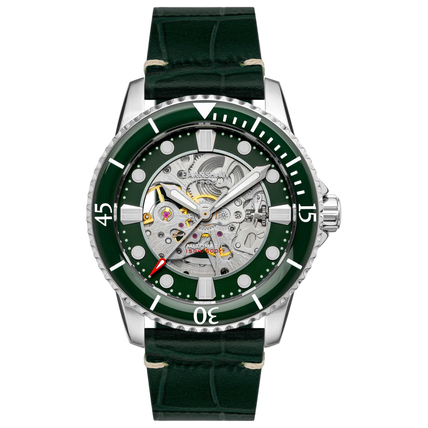 Front view of Thomas Earnshaw Admiral Pole Men's Automatic Watch ES-8185-02