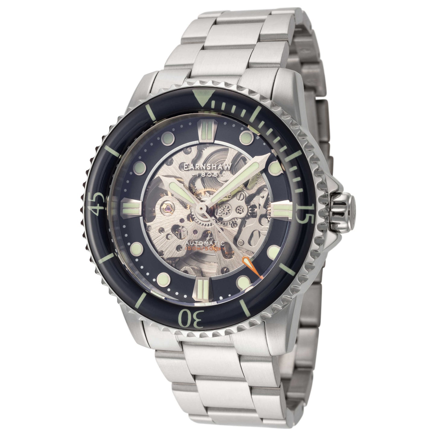 Front view of Thomas Earnshaw Admiral Pole Men's Automatic Watch ES-8185-22