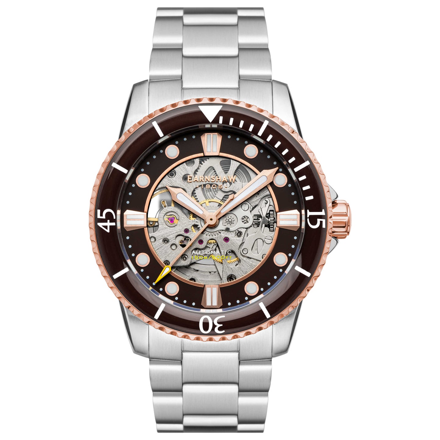 Front view of Thomas Earnshaw Admiral Pole Men's Automatic Watch ES-8185-33