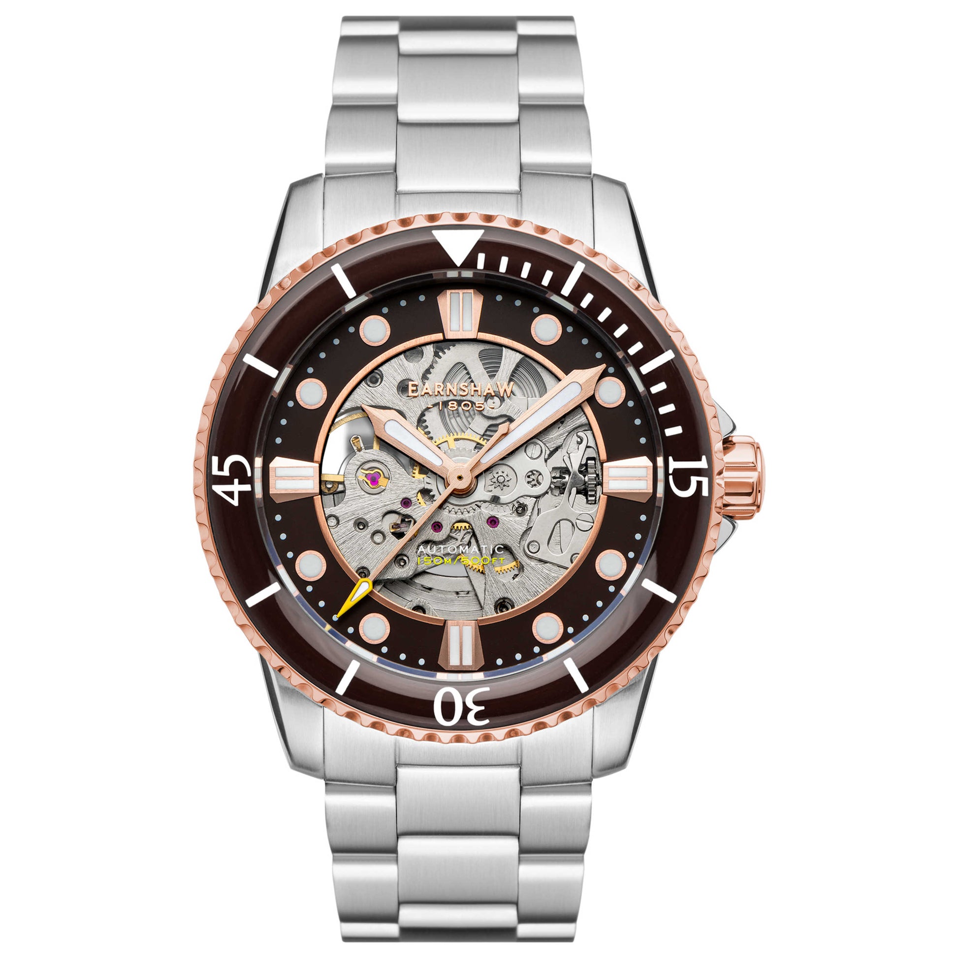Front view of Thomas Earnshaw Admiral Pole Men's Automatic Watch ES-8185-33