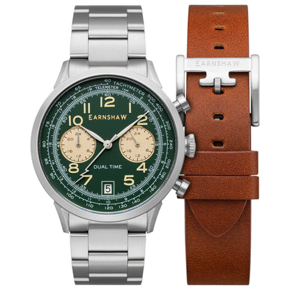 Front view of Thomas Earnshaw Scientists Men's Quartz Watch ES-8186-55