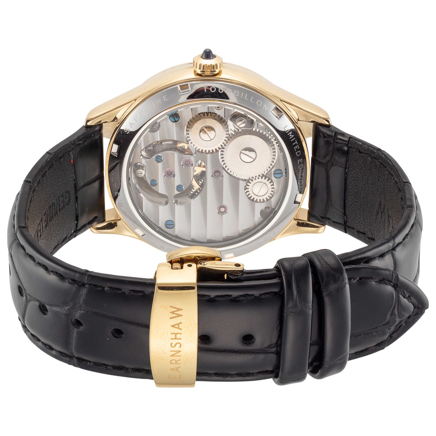 Back view of Thomas Earnshaw Celestial Bradley Tourbillon Men's Manual-Wind Watch ES-8203-03