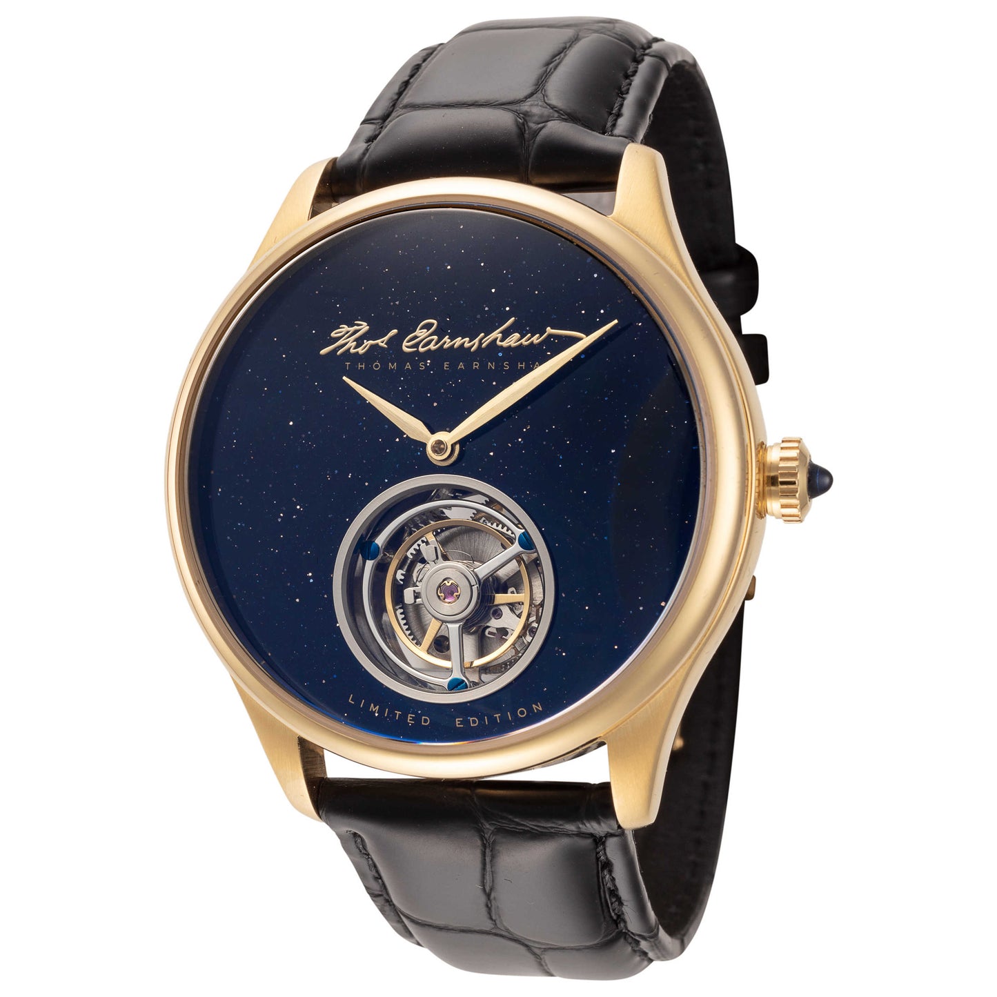 Front view of Thomas Earnshaw Celestial Bradley Tourbillon Men's Manual-Wind Watch ES-8203-03