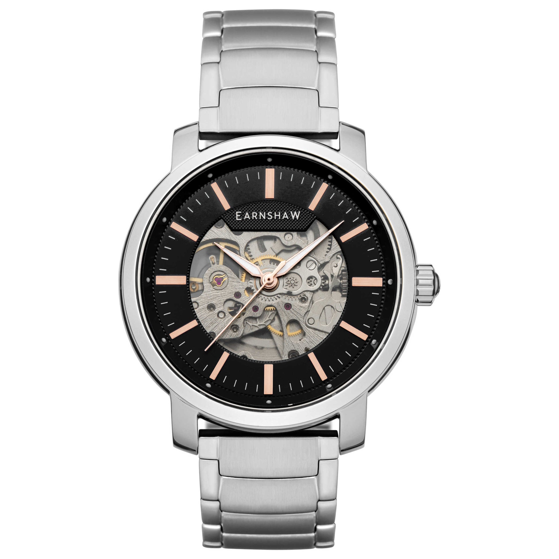 Front view of Thomas Earnshaw New Holland Men's Automatic Watch ES-8214-11