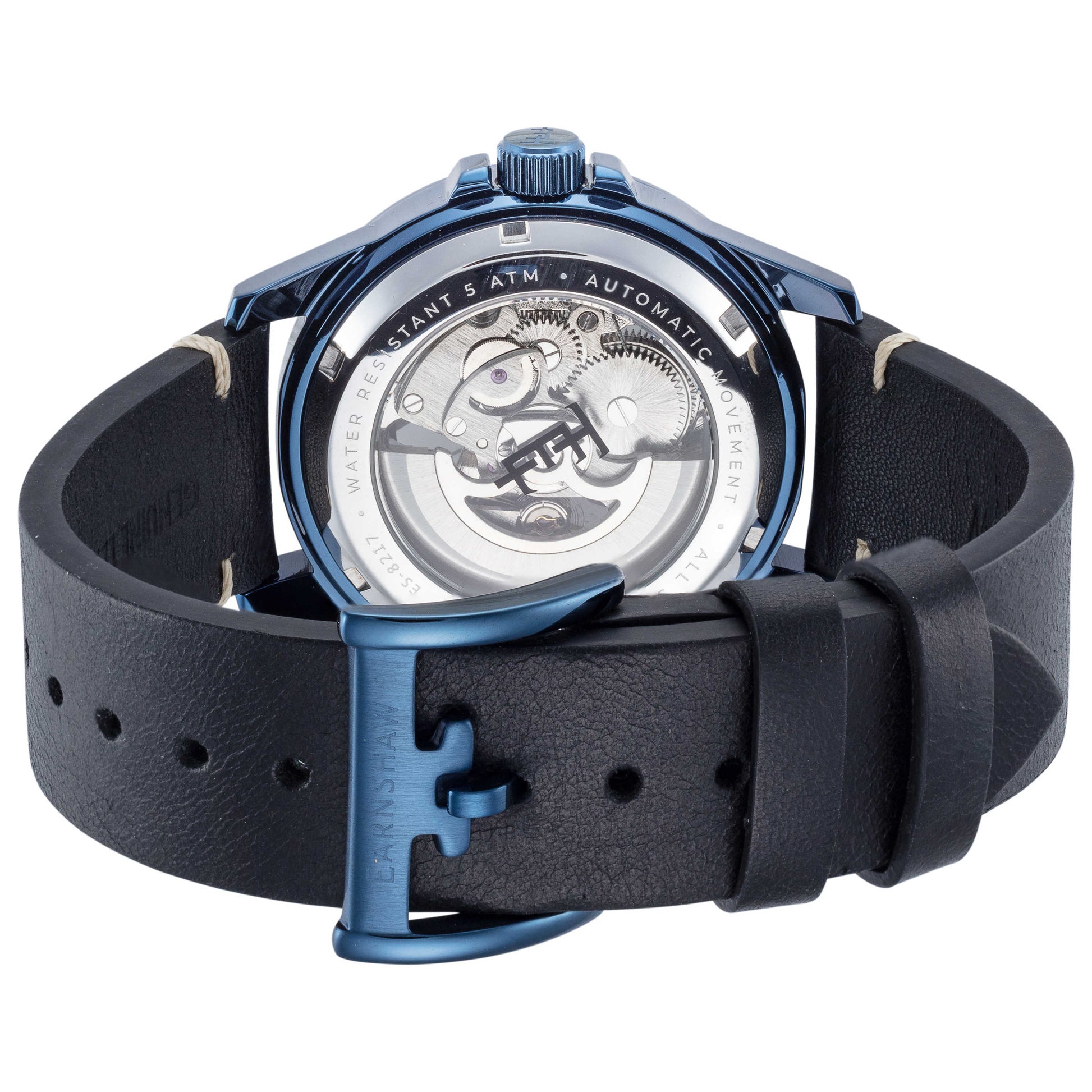 Back view of Thomas Earnshaw Murray Skeleton Men's Automatic Watch ES-8217-04