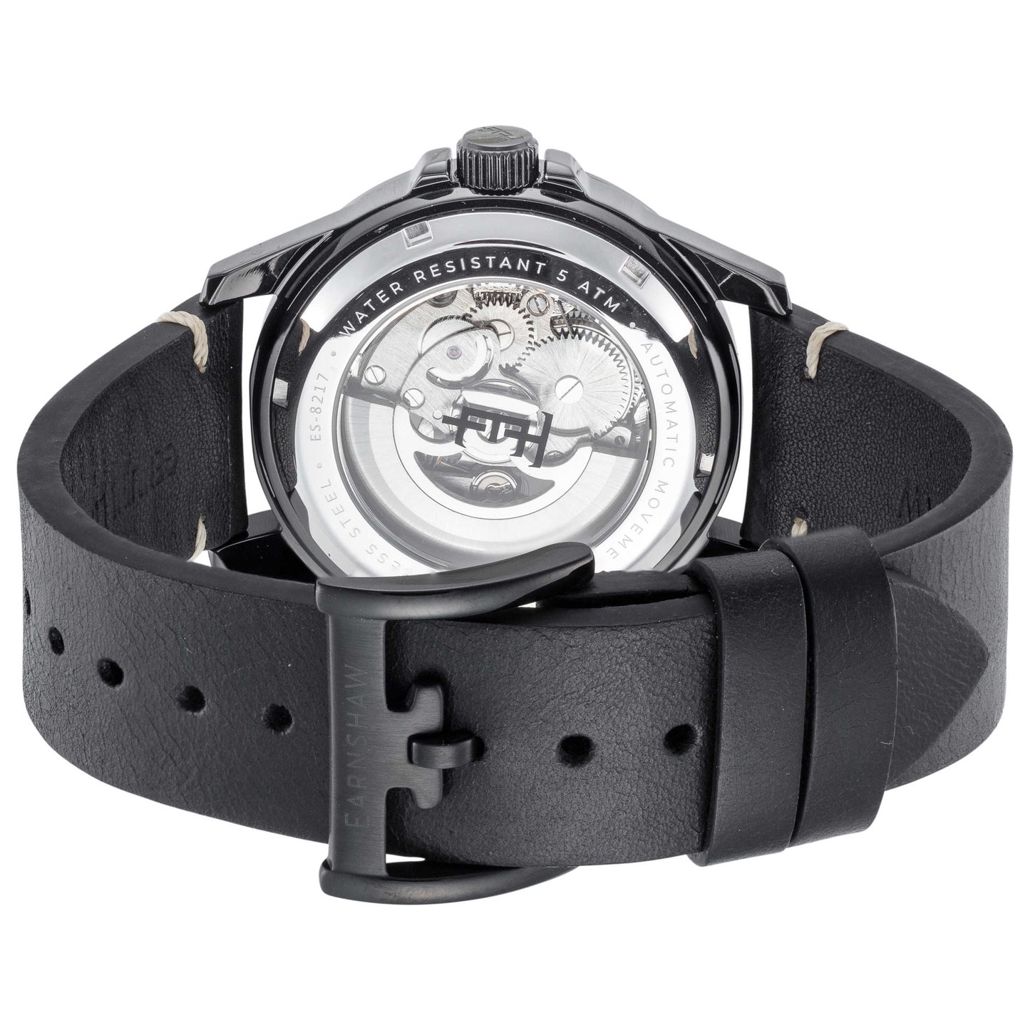 Back view of Thomas Earnshaw Murray Skeleton Men's Automatic Watch ES-8217-05