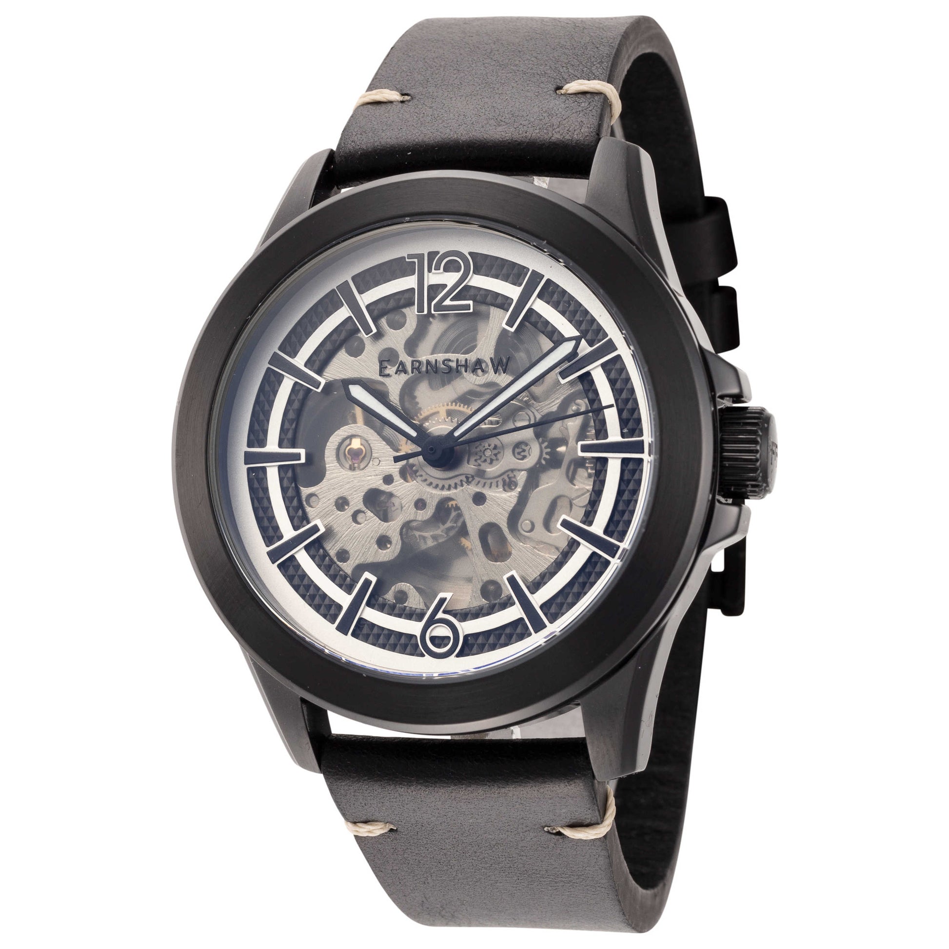 Front view of Thomas Earnshaw Murray Skeleton Men's Automatic Watch ES-8217-05
