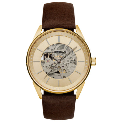 Front view of Thomas Earnshaw Bayshore Skeleton Men's Automatic Watch ES-8218-03