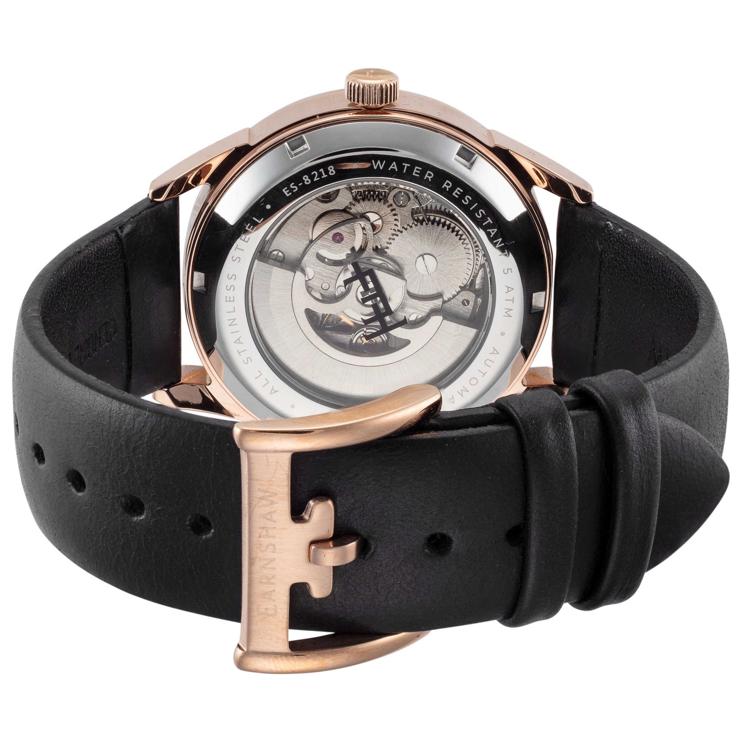 Back view of Thomas Earnshaw Bayshore Skeleton Men's Automatic Watch ES-8218-04