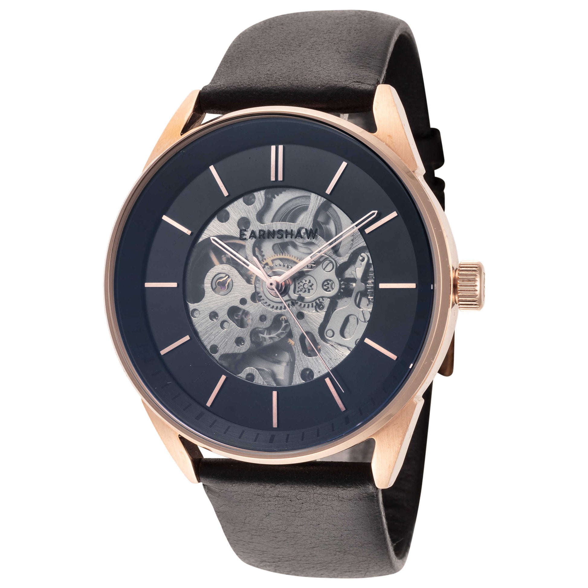 Front view of Thomas Earnshaw Bayshore Skeleton Men's Automatic Watch ES-8218-04