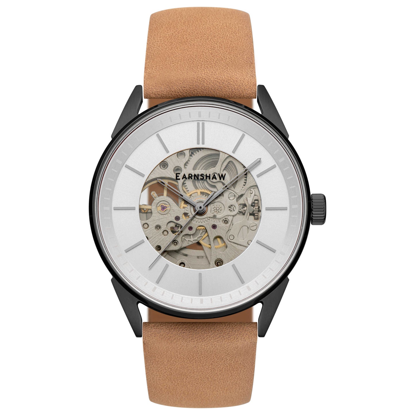 Front view of Thomas Earnshaw Bayshore Skeleton Men's Automatic Watch ES-8218-05