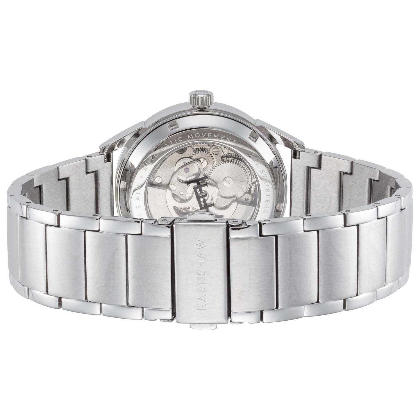 Back view of Thomas Earnshaw Bayshore Skeleton Men's Automatic Watch ES-8218-11