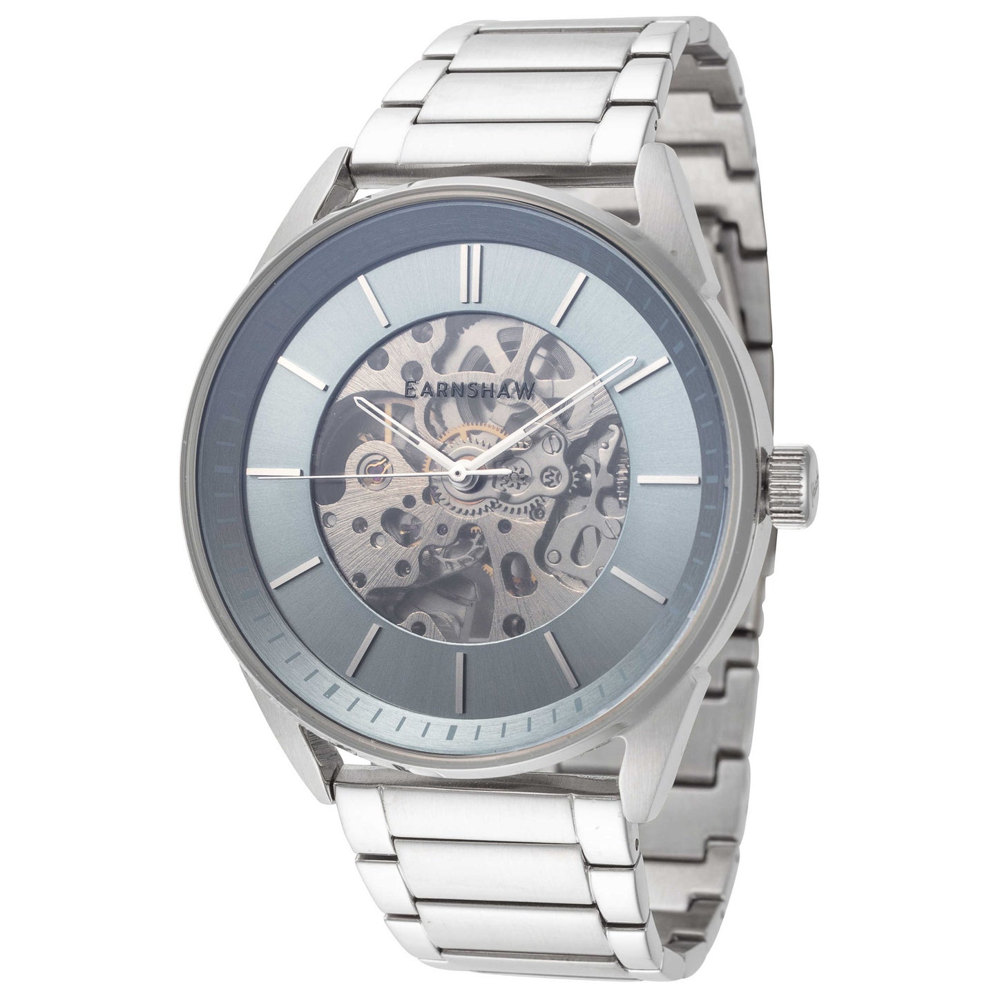 Front view of Thomas Earnshaw Bayshore Skeleton Men's Automatic Watch ES-8218-11
