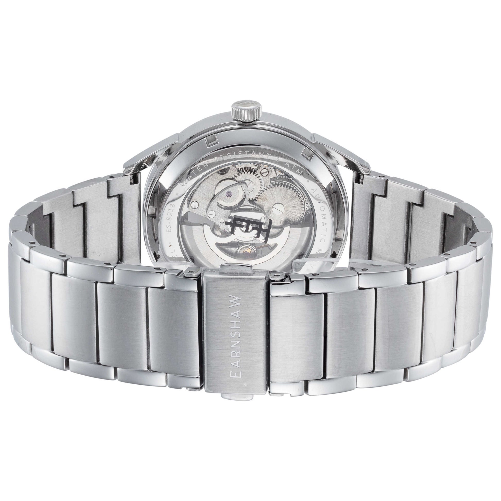 Back view of Thomas Earnshaw Bayshore Skeleton Men's Automatic Watch ES-8218-44