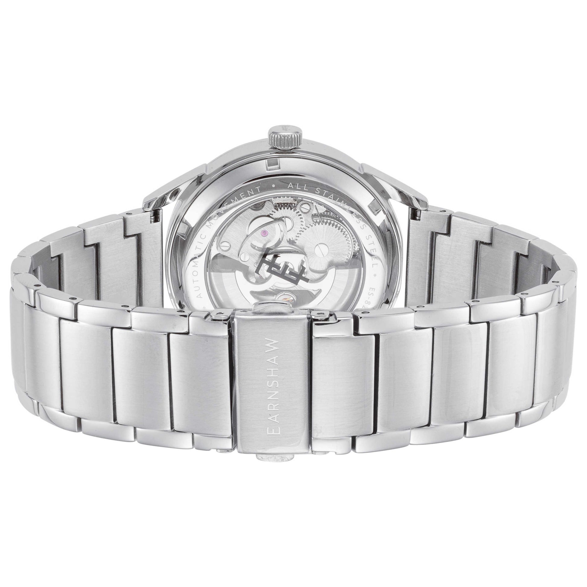 Back view of Thomas Earnshaw Bayshore Skeleton Men's Automatic Watch ES-8218-55