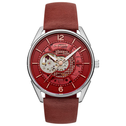 Front view of Thomas Earnshaw Sandy Point Skeleton Men's Automatic Watch ES-8219-03