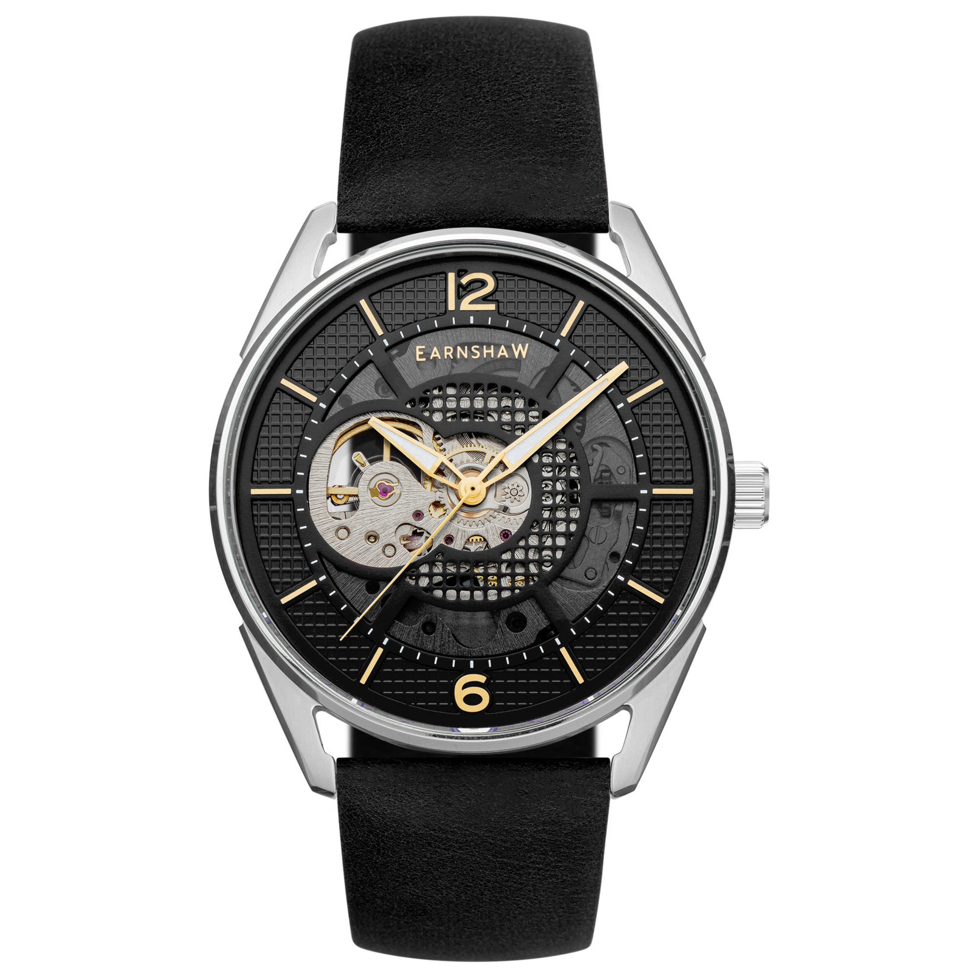 Front view of Thomas Earnshaw Sandy Point Skeleton Men's Automatic Watch ES-8219-05