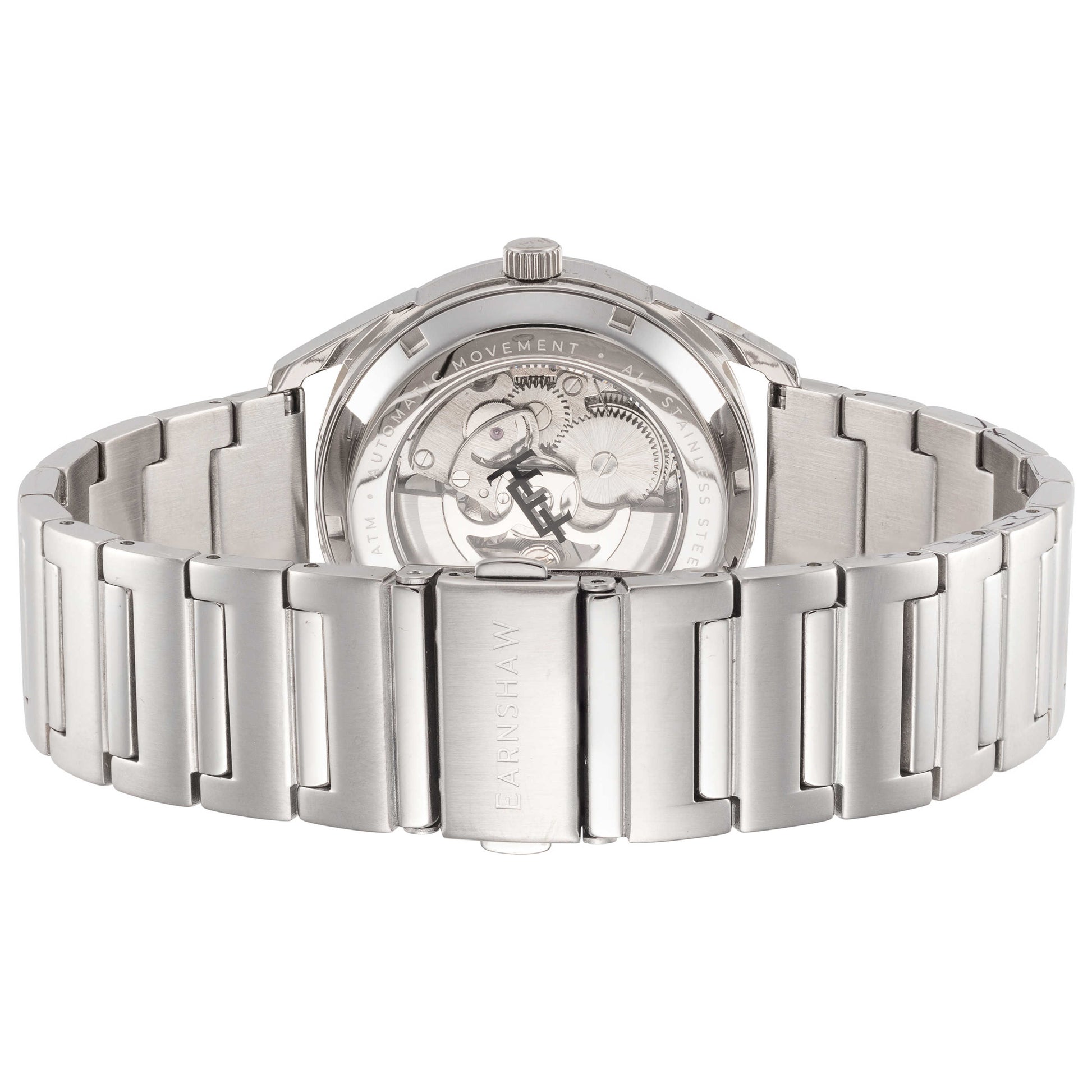 Back view of Thomas Earnshaw Sandy Point Skeleton Men's Automatic Watch ES-8219-33