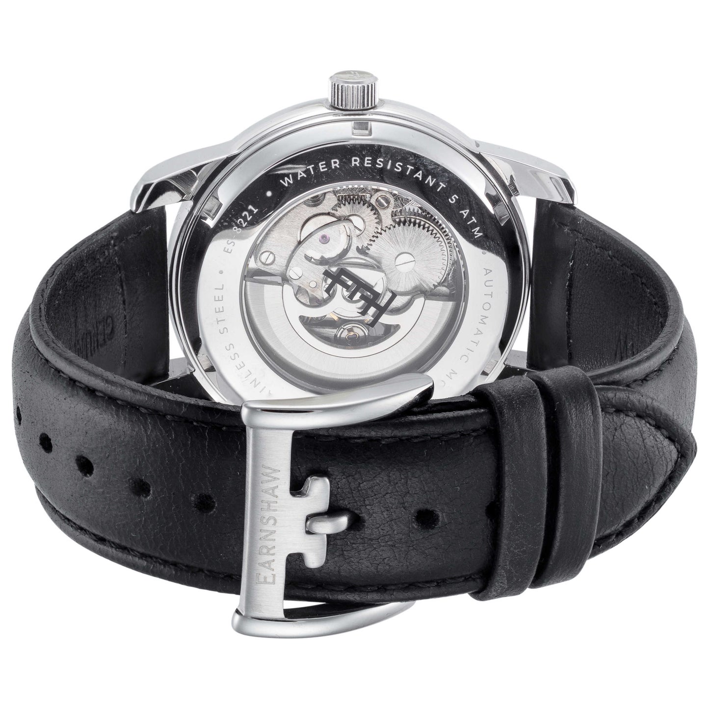 Back view of Thomas Earnshaw Radius Skeleton Men's Automatic Watch ES-8221-01