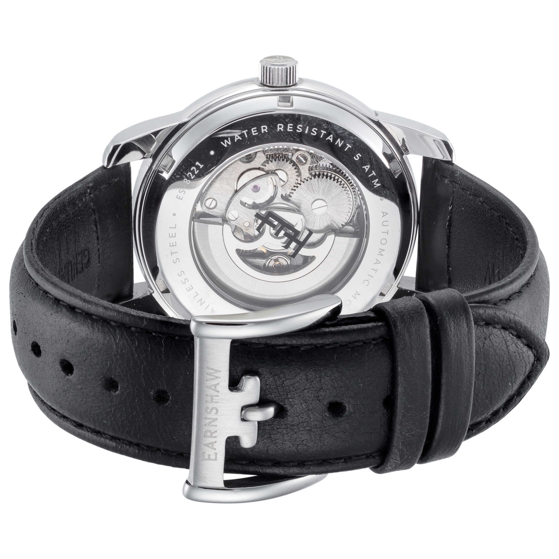 Back view of Thomas Earnshaw Radius Skeleton Men's Automatic Watch ES-8221-01