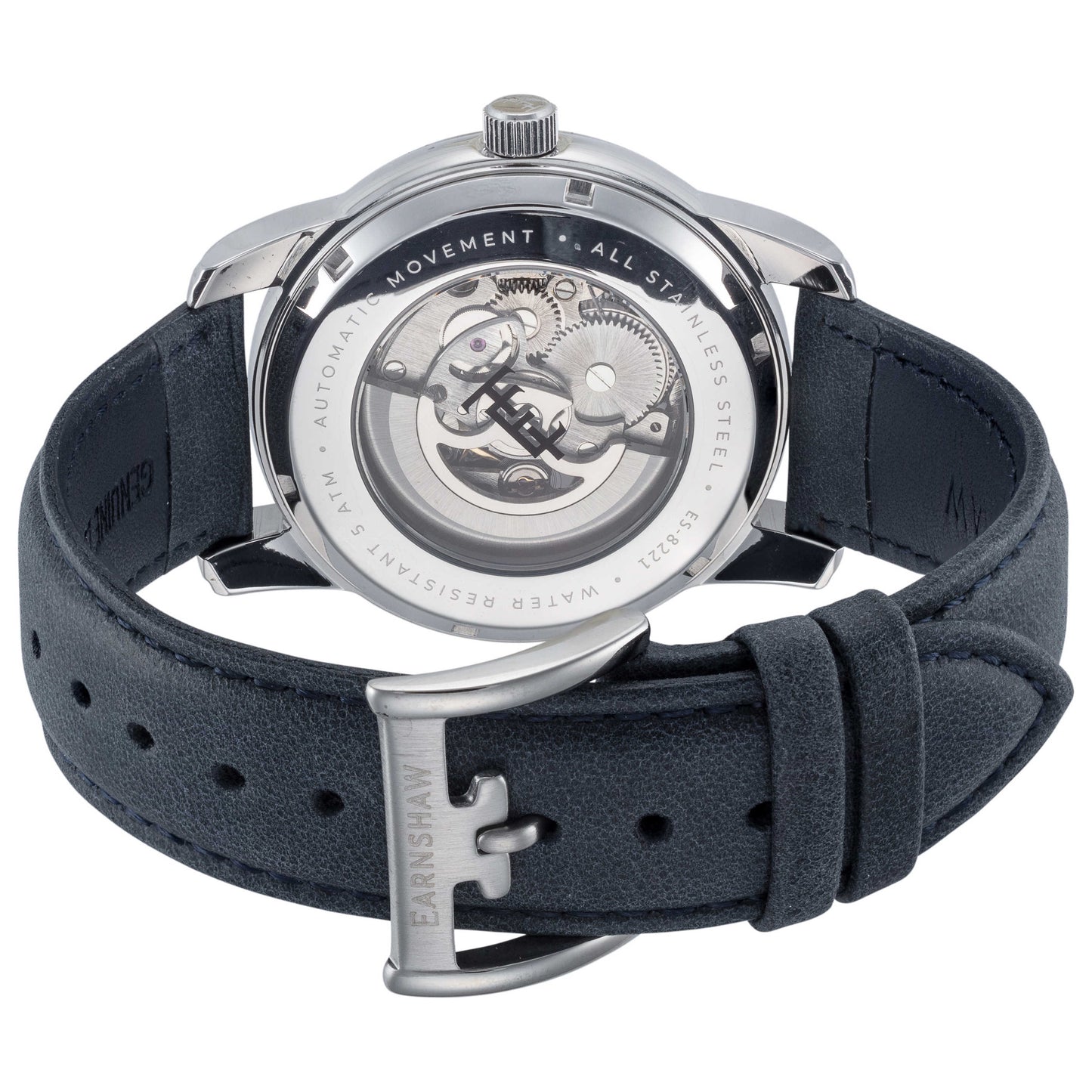 Back view of Thomas Earnshaw Radius Skeleton Men's Automatic Watch ES-8221-02