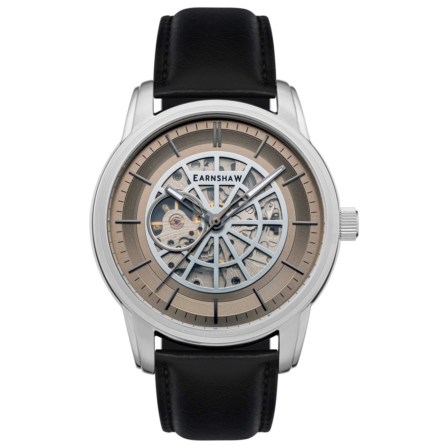 Front view of Thomas Earnshaw Radius Skeleton Men's Automatic Watch ES-8221-03