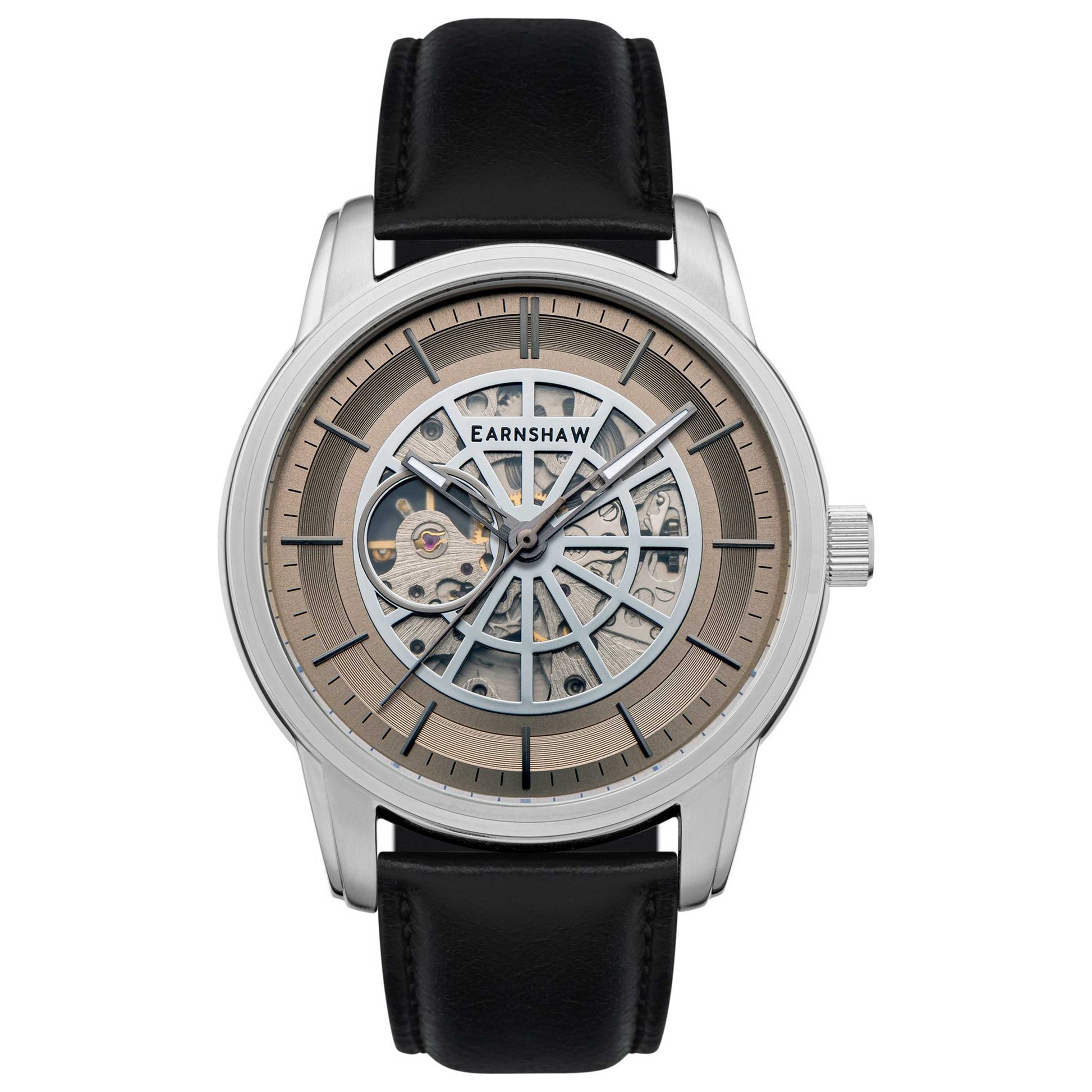 Front view of Thomas Earnshaw Radius Skeleton Men's Automatic Watch ES-8221-03