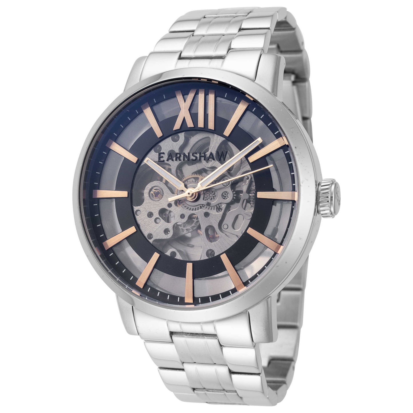 Front view of Thomas Earnshaw Grand Horizon Skeleton Men's Automatic Watch ES-8222-22
