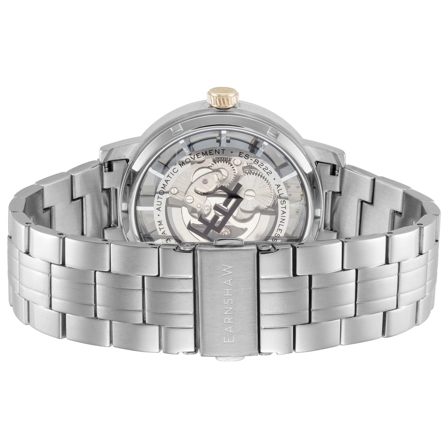 Back view of Thomas Earnshaw Grand Horizon Skeleton Men's Automatic Watch ES-8222-33
