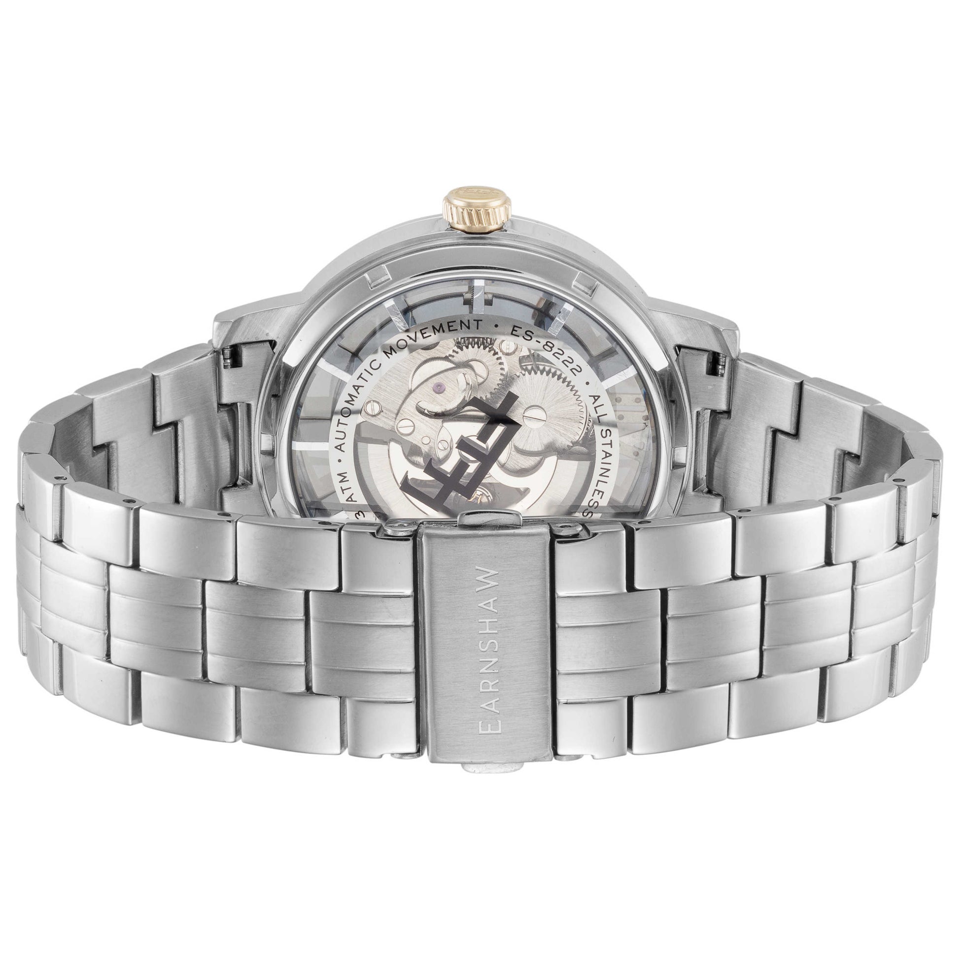 Back view of Thomas Earnshaw Grand Horizon Skeleton Men's Automatic Watch ES-8222-33