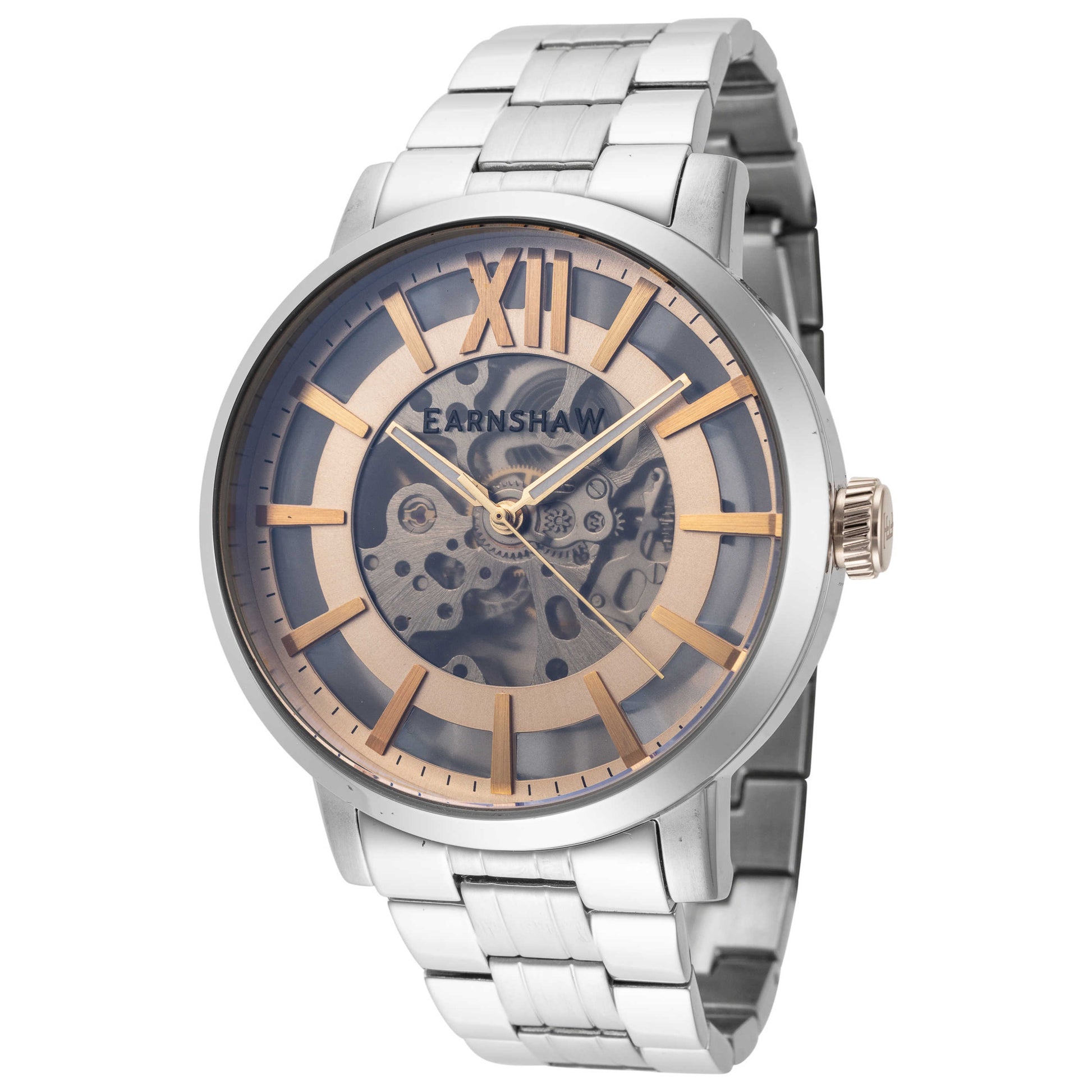 Front view of Thomas Earnshaw Grand Horizon Skeleton Men's Automatic Watch ES-8222-33